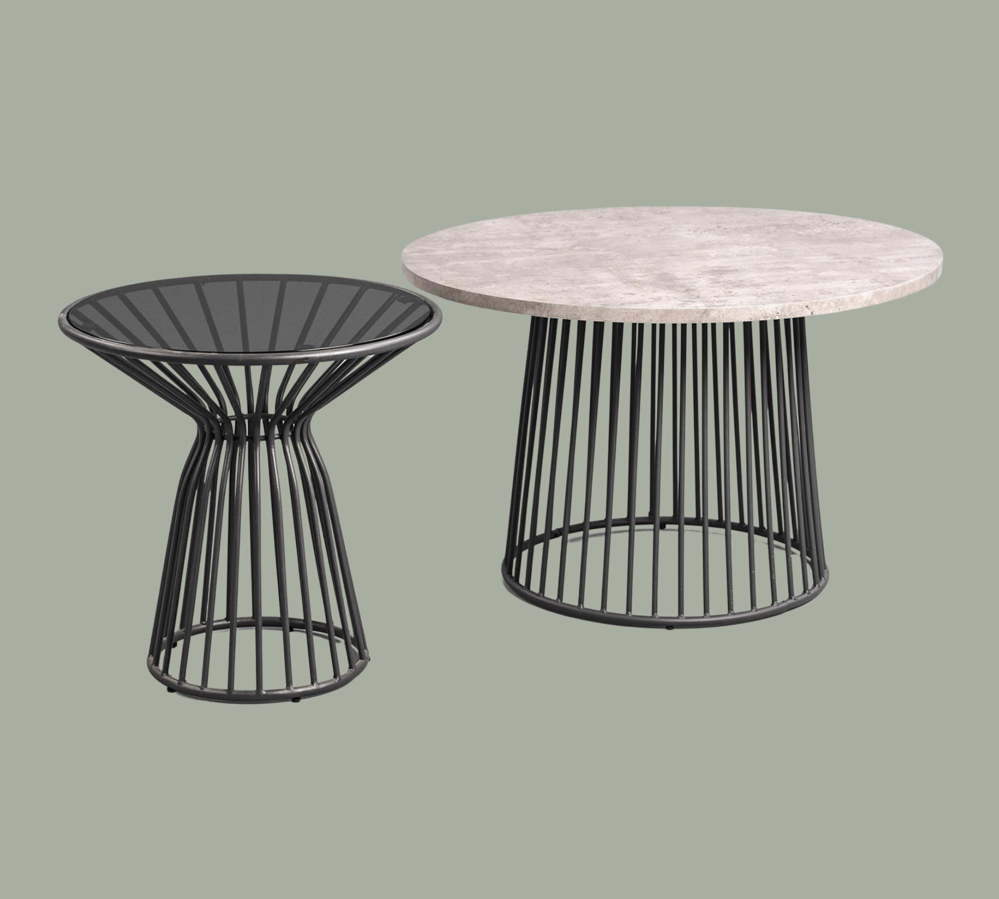 Couchtisch mit Tischplatte Betonoptik