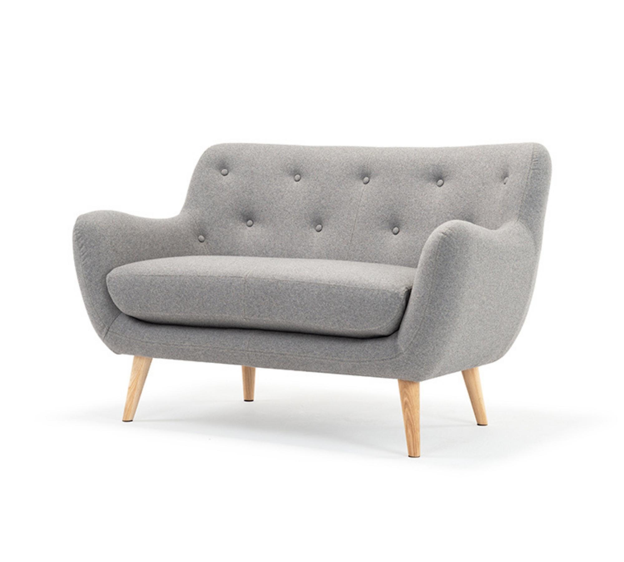Herman Sofa 2-Sitzer Elliot Light Grey