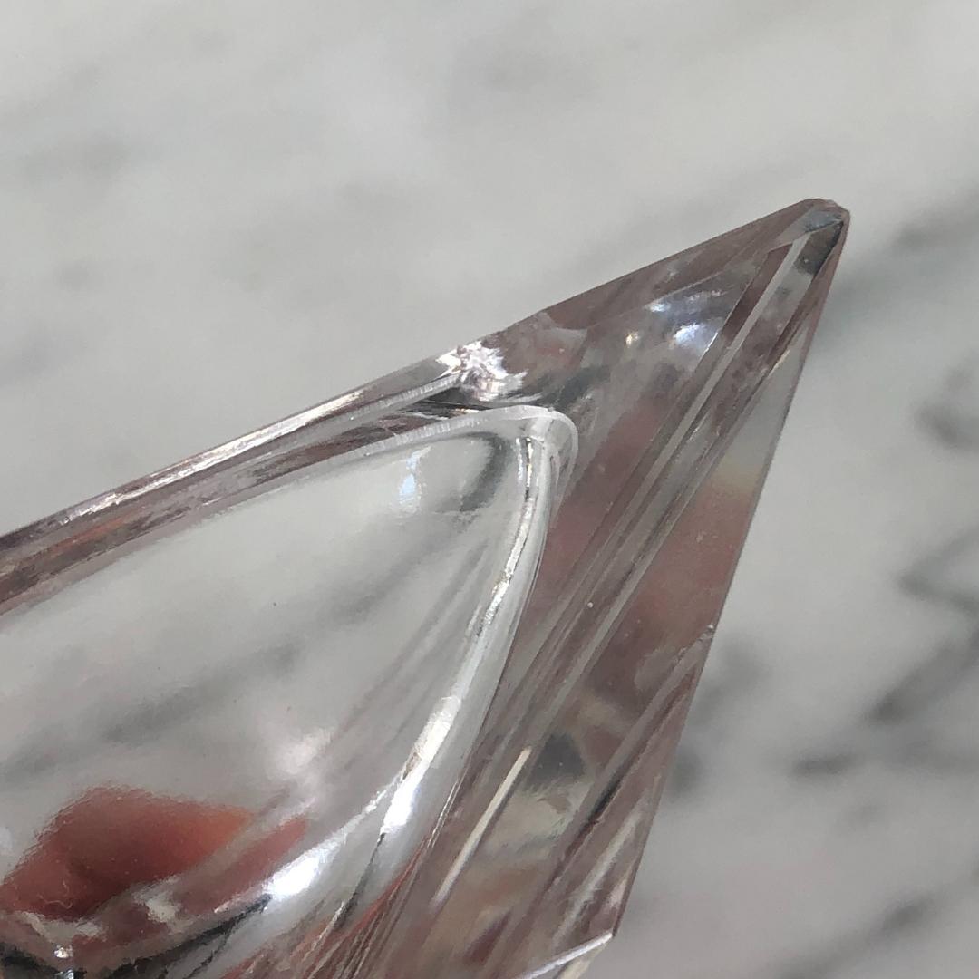 Vintage Aschenbecher 50er Jahre Messing Glas