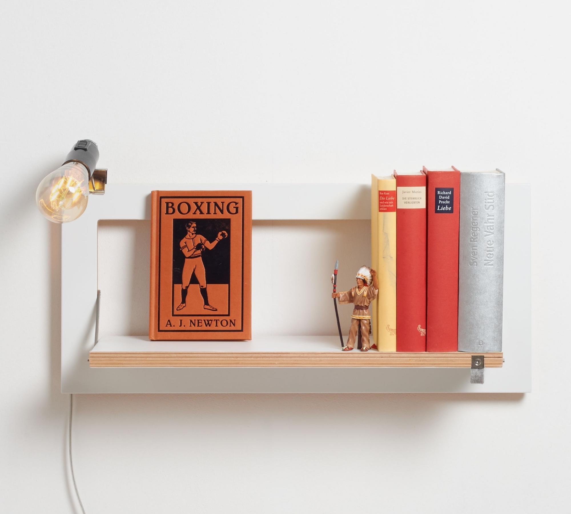 Fläpps Regal Holz Weiß 60 x 27 cm