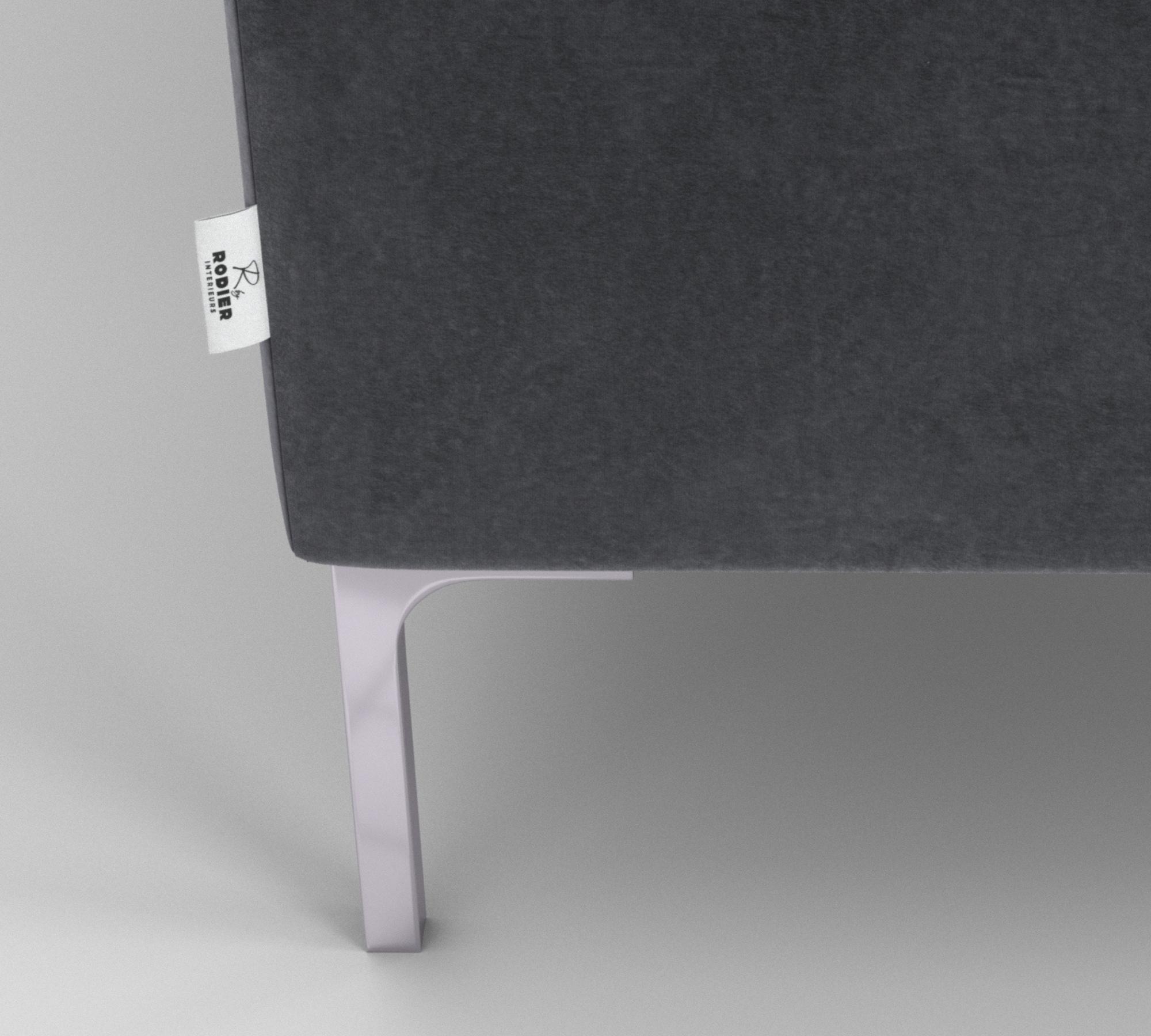 3-Sitzer Sofa Rime Samt Grau