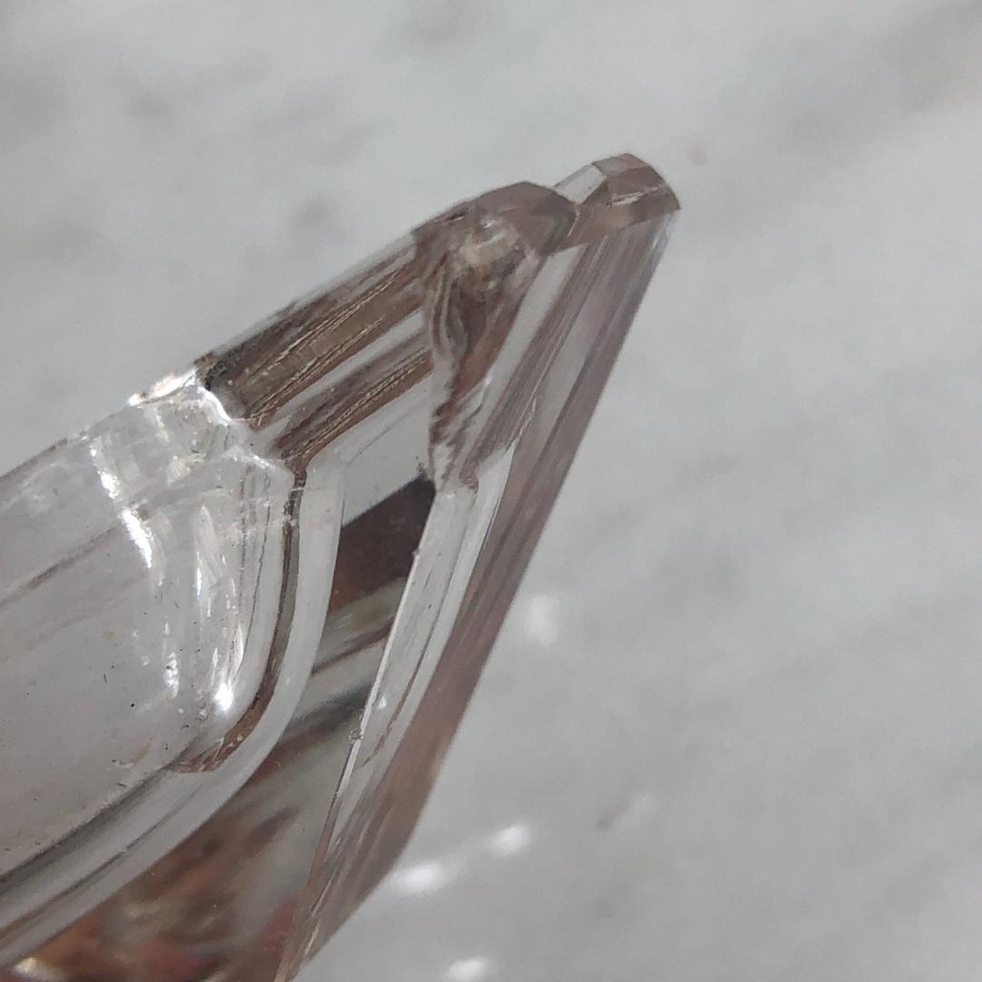 Vintage Aschenbecher 50er Jahre Messing Glas