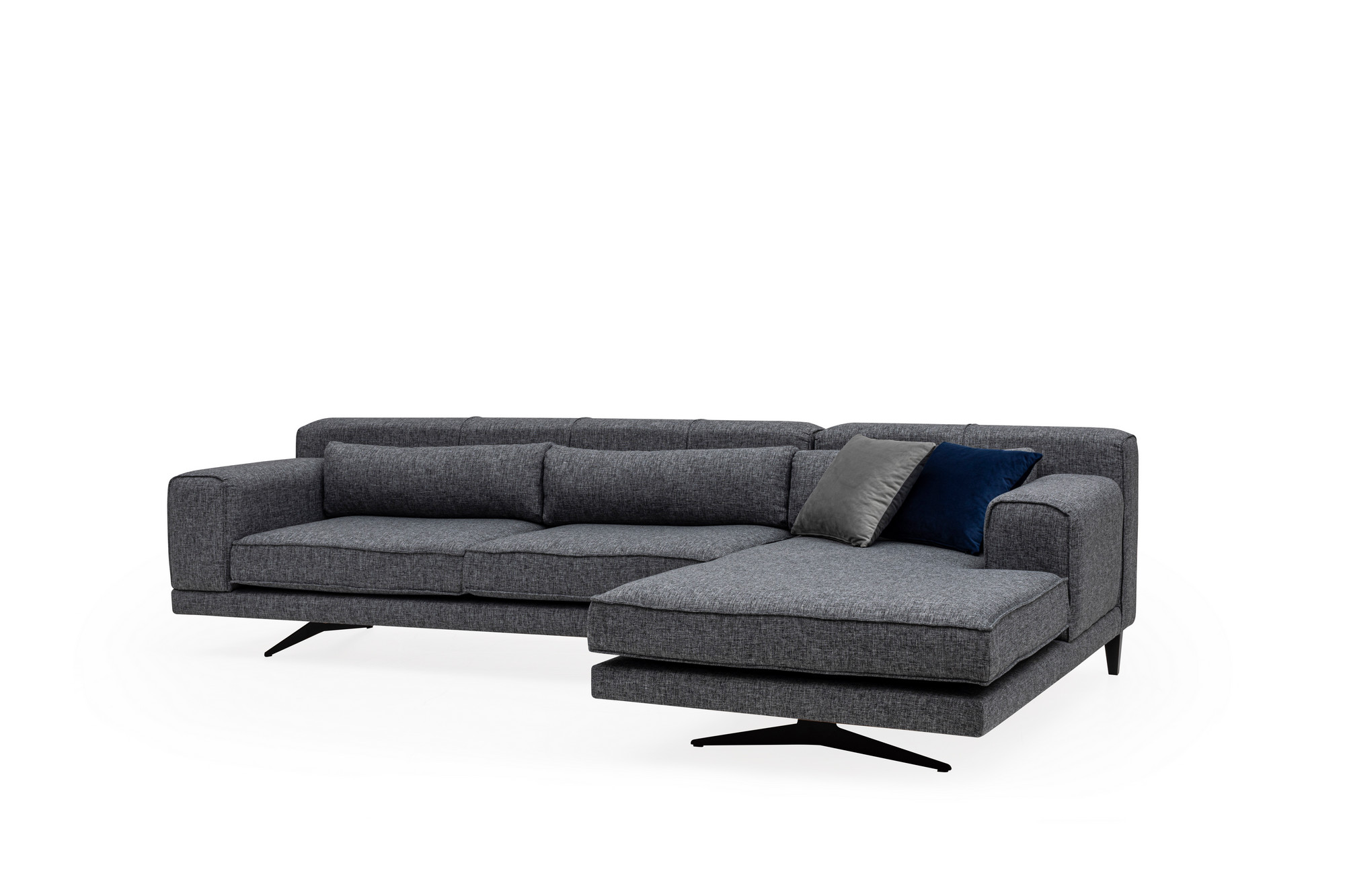 Jivago Ecksofa Rechts Grau