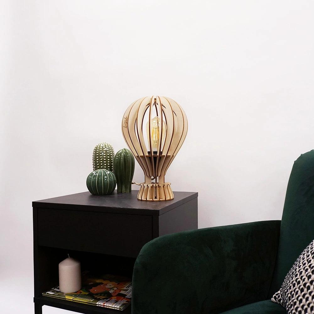 Archimède Baladeuse Tischlampe Holz