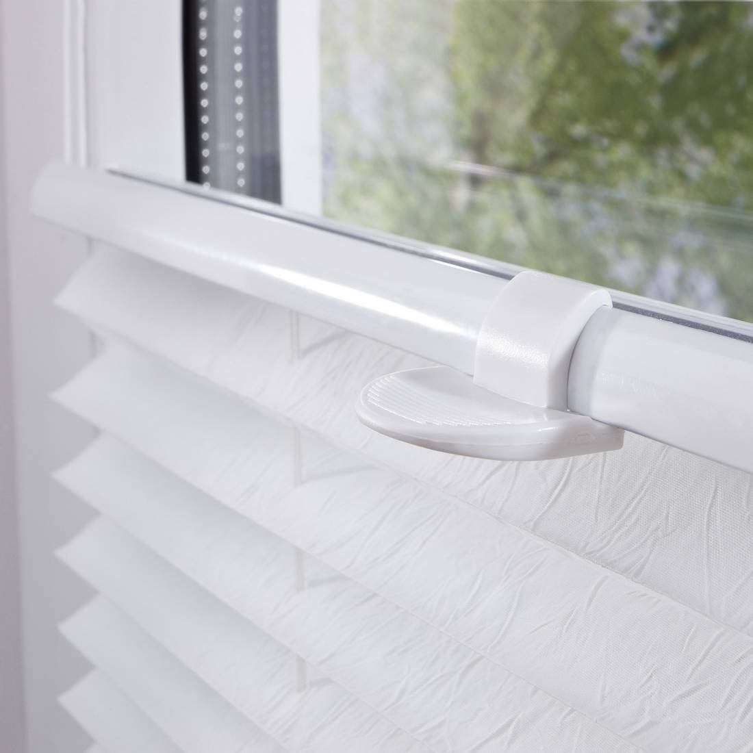 Plissee Salvaterra IV Webstoff Weiß 60 x 130 cm