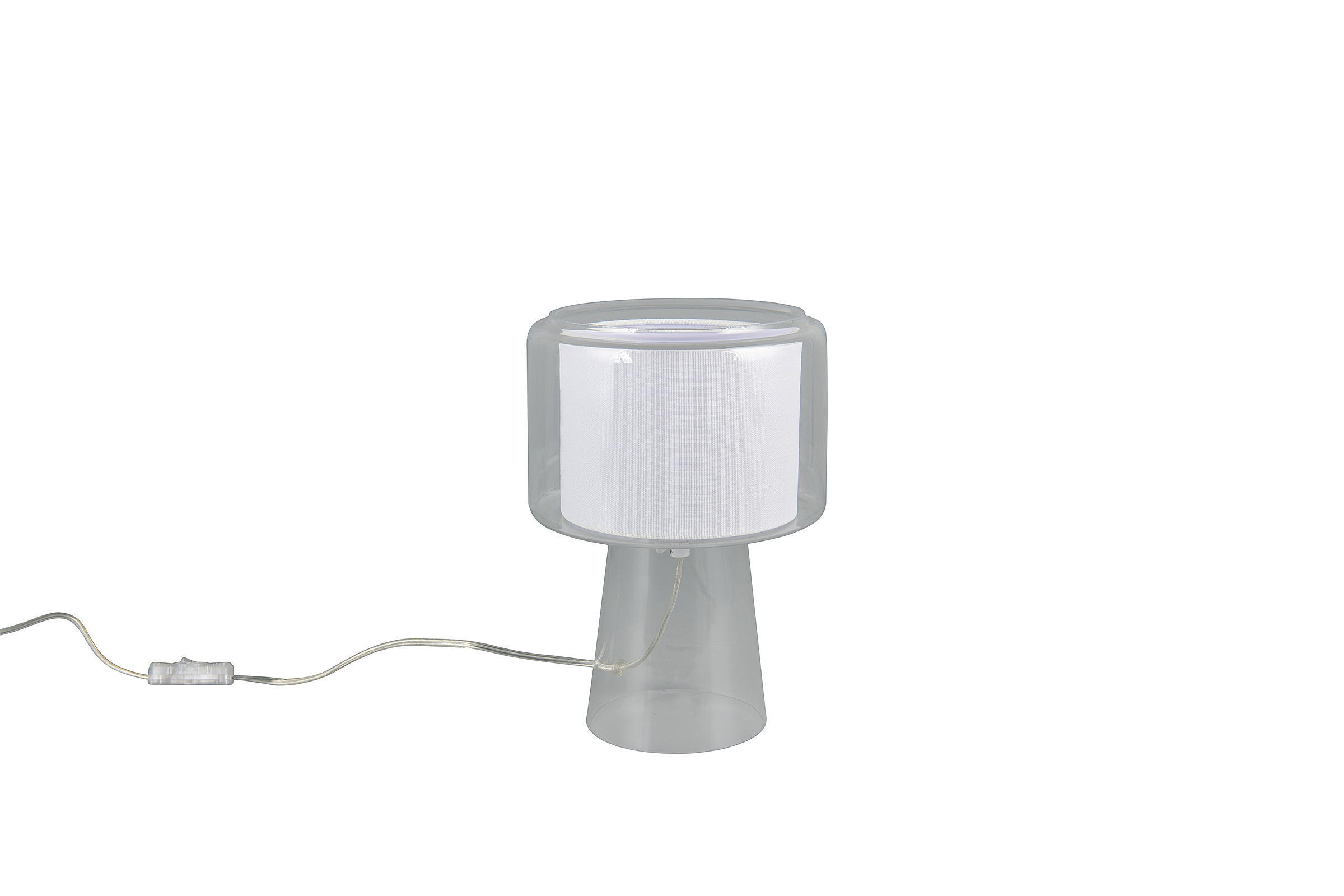 1-Flammig Rocka TischleuchteKlarglas Durchscheinend