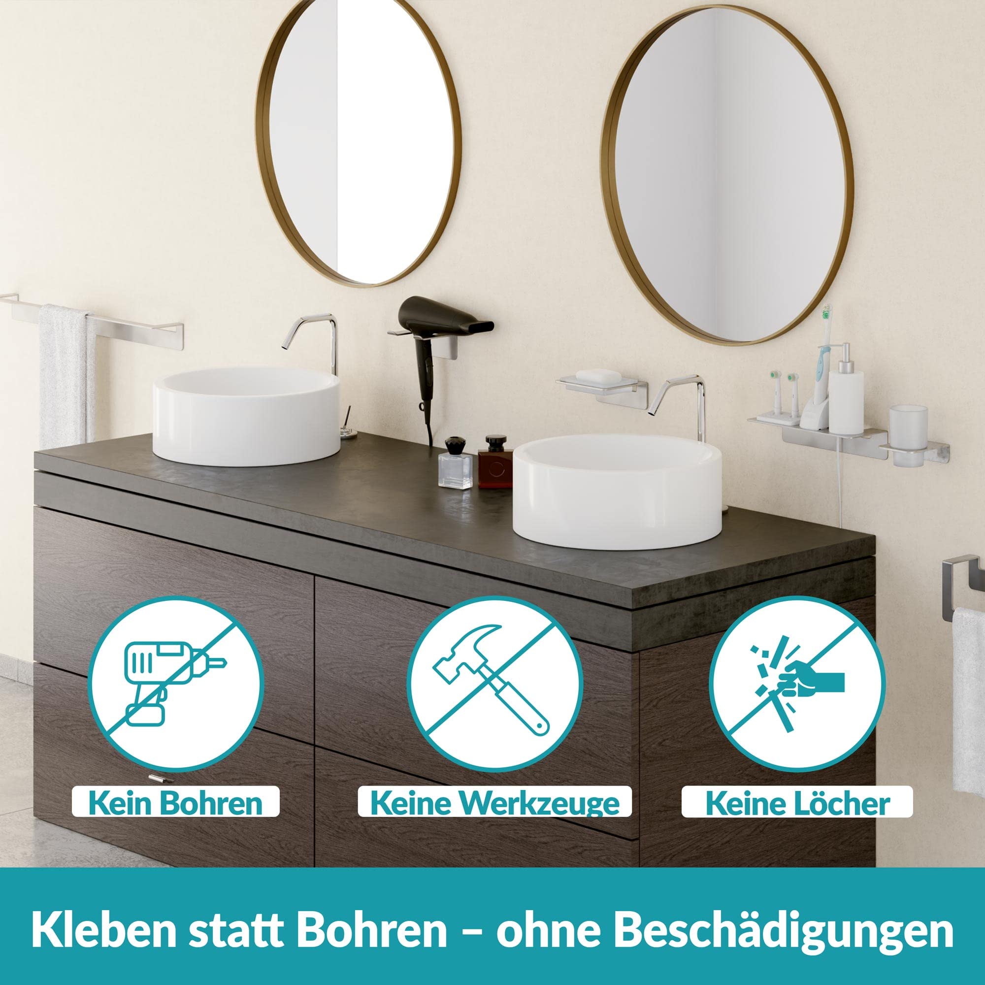Seifenschale Edelstahl Glas Silber
