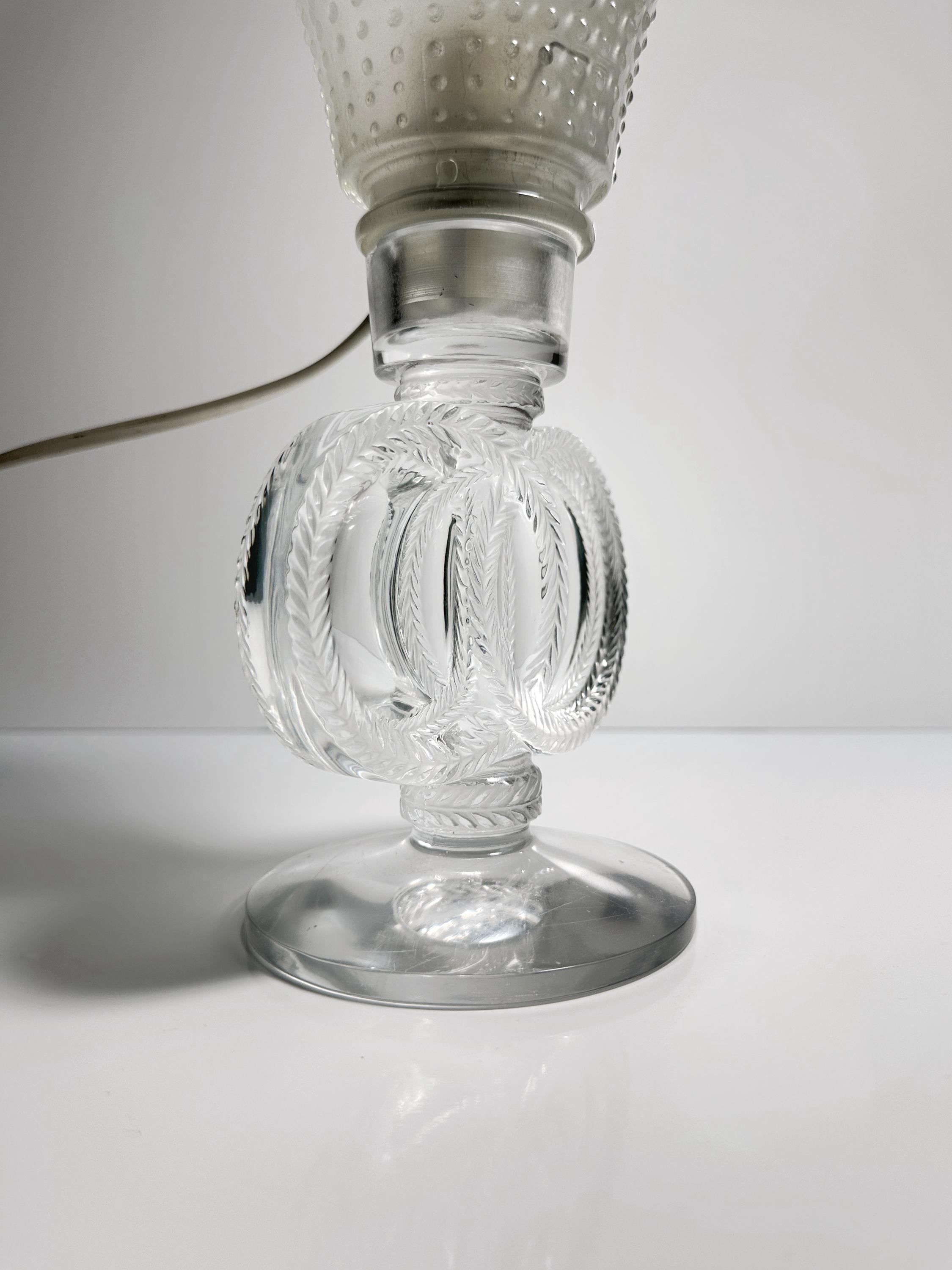 Vintage Swirl Tischlampe Muranoglas 1960er Jahre