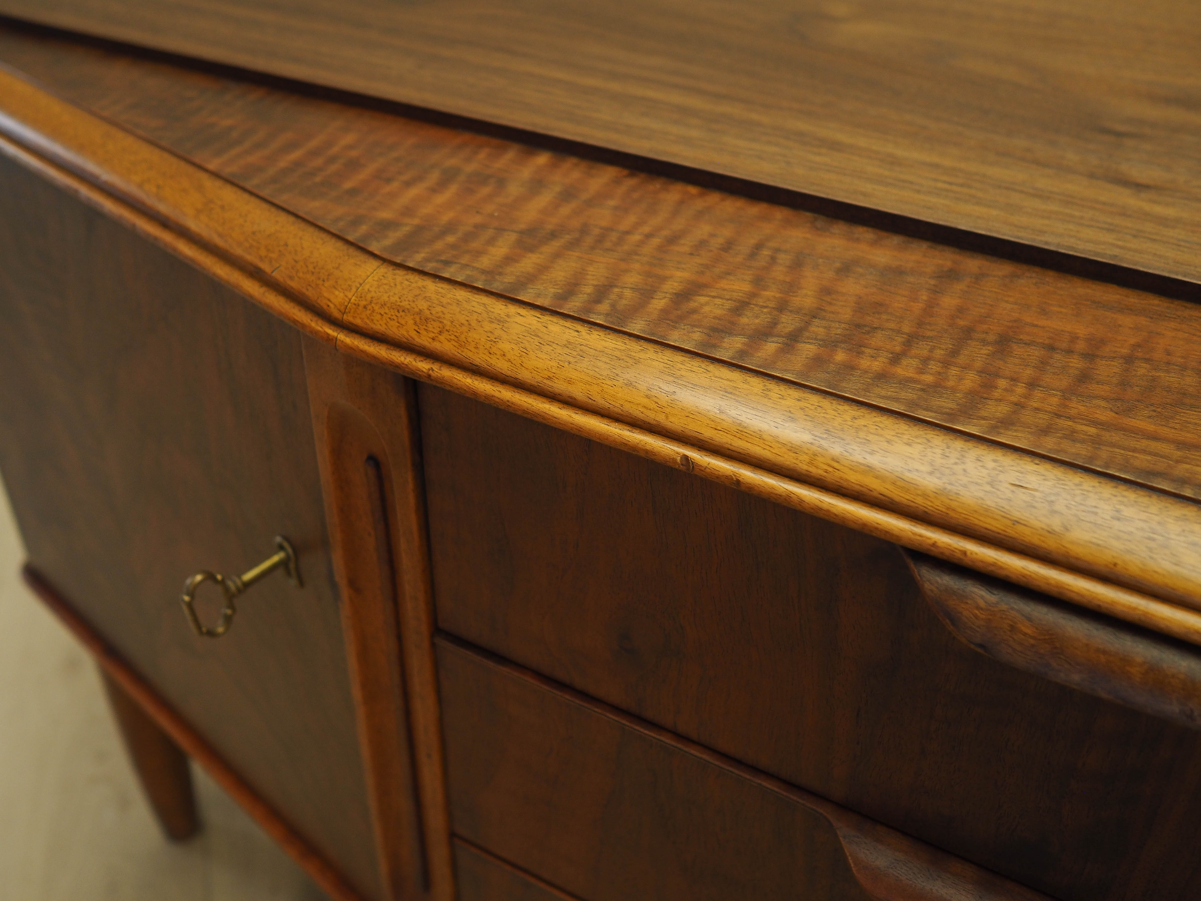 Sideboard Nussbaumholz Braun 1960er Jahre