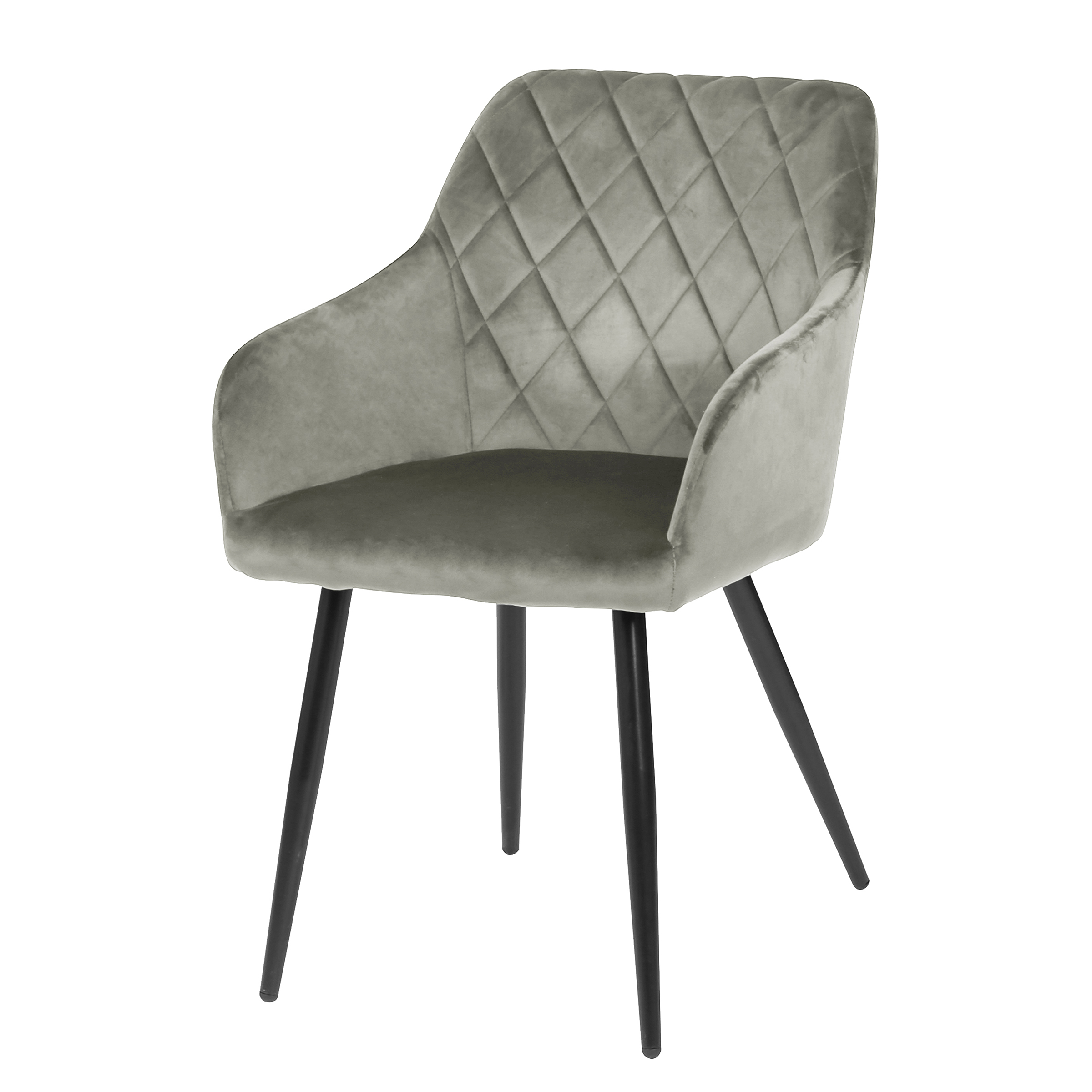 Omure Armlehnenstuhl 2er-Set Grau