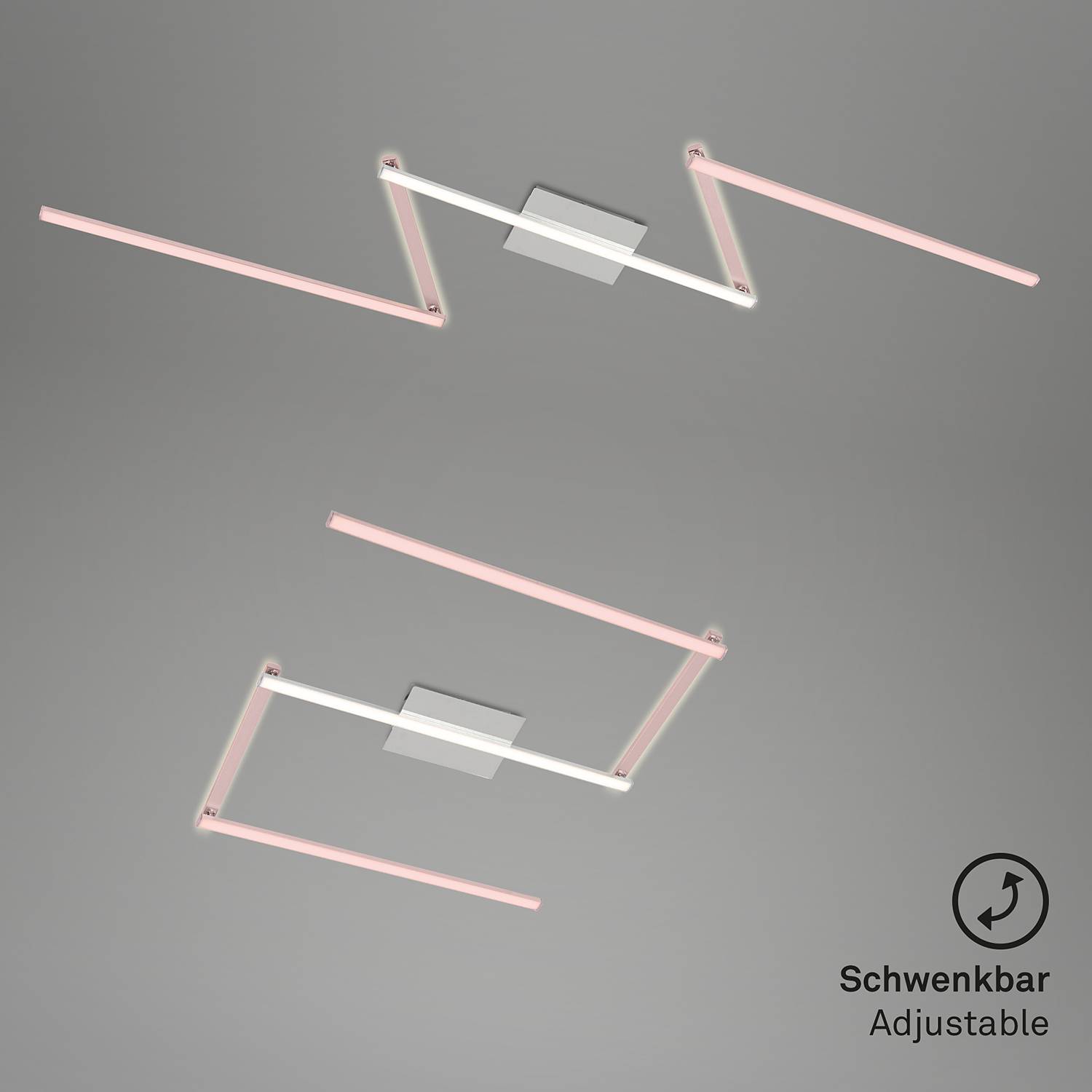 LED-Deckenleuchte Staff IV Polycarbonat / Eisen 1-flammig