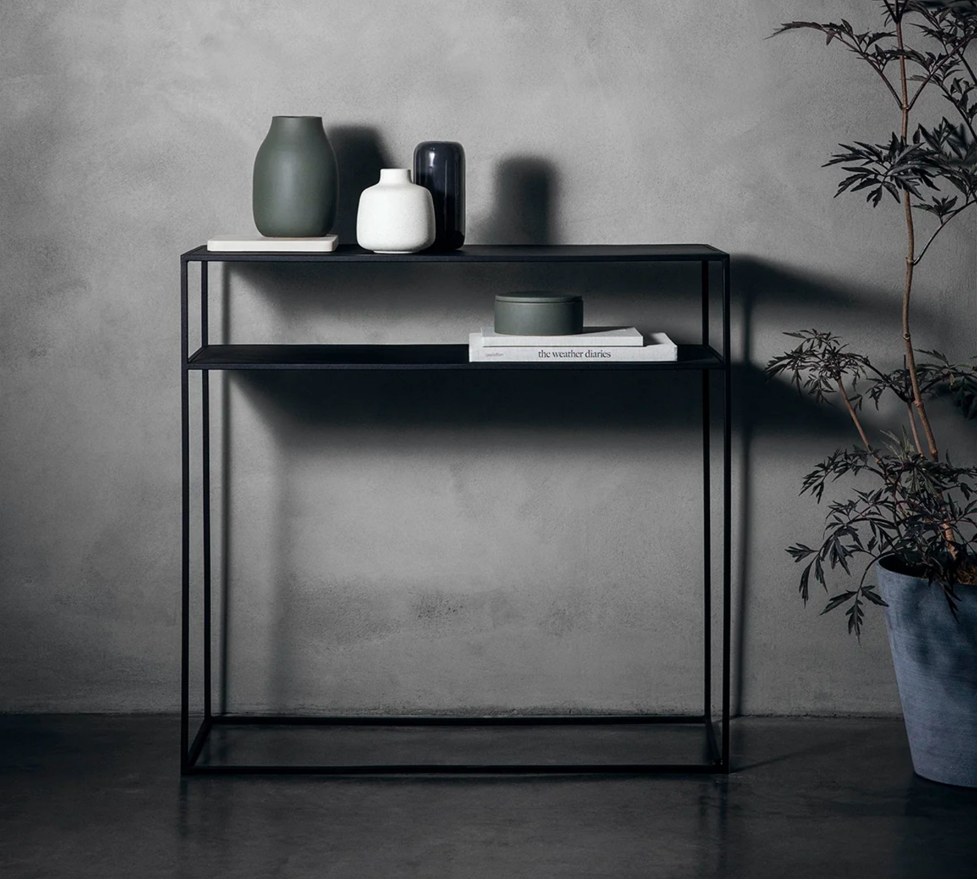 Fera Sideboard Matte Steel Steel Grey 65986