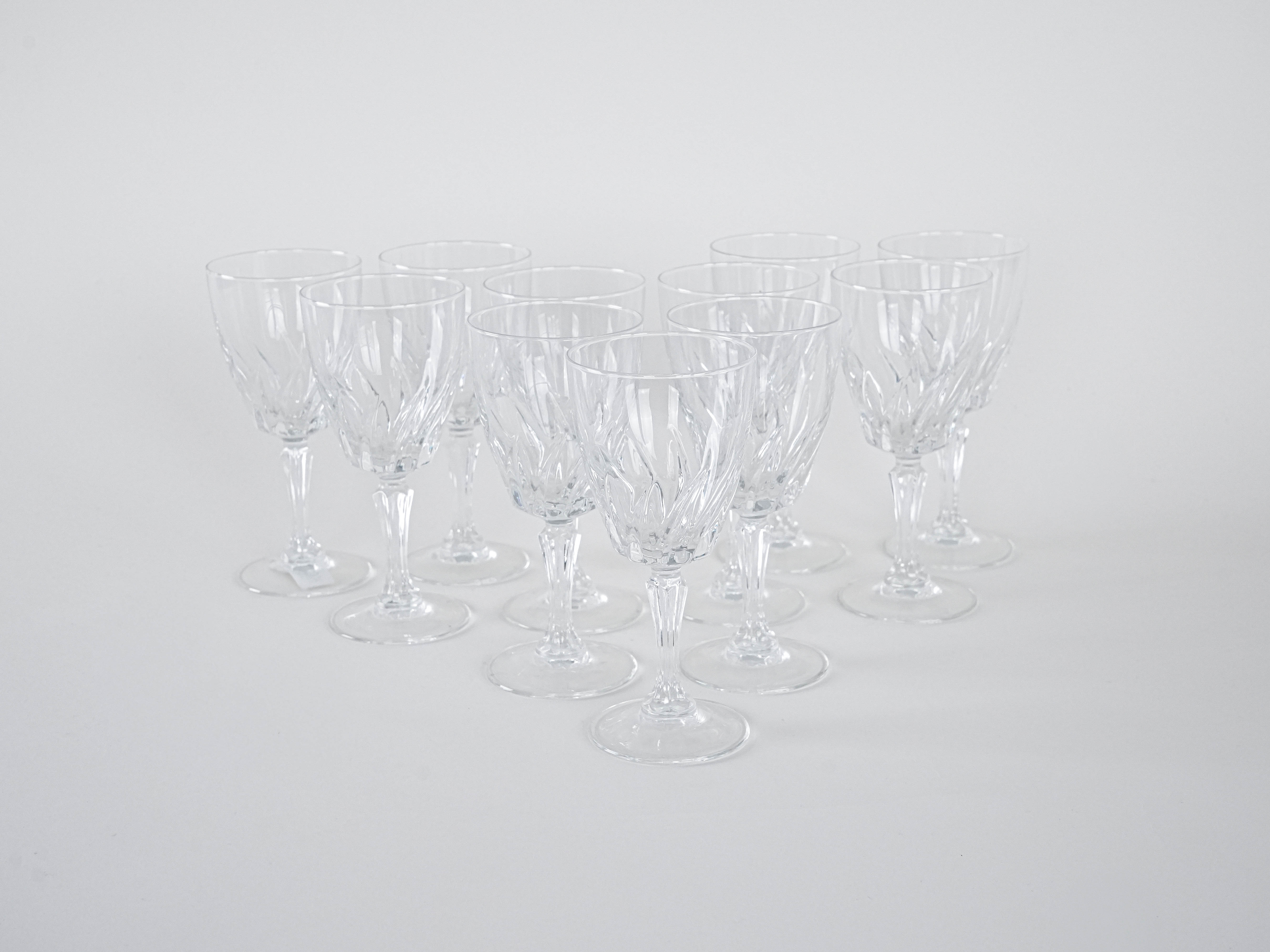 11x Crystal glasses Transparent