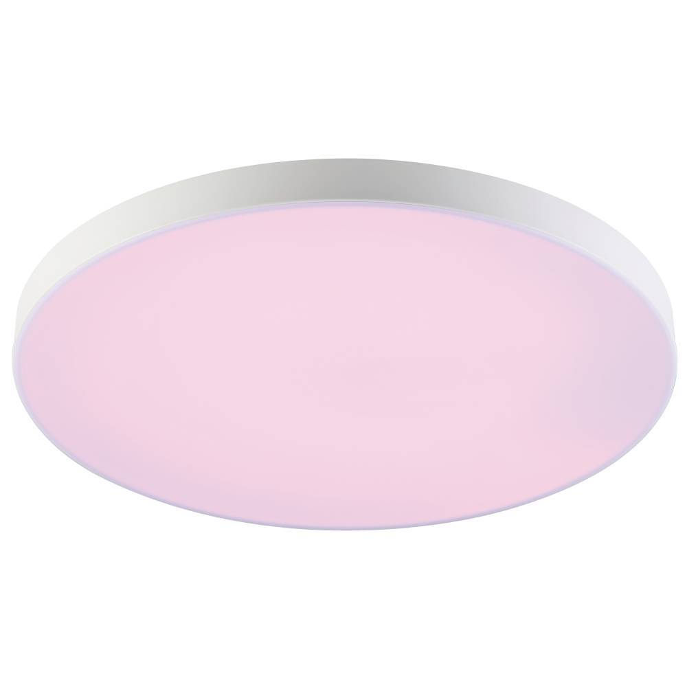 LED Deckenleuchte Turcona Z Rund Aluminium Kunststoff Weiß