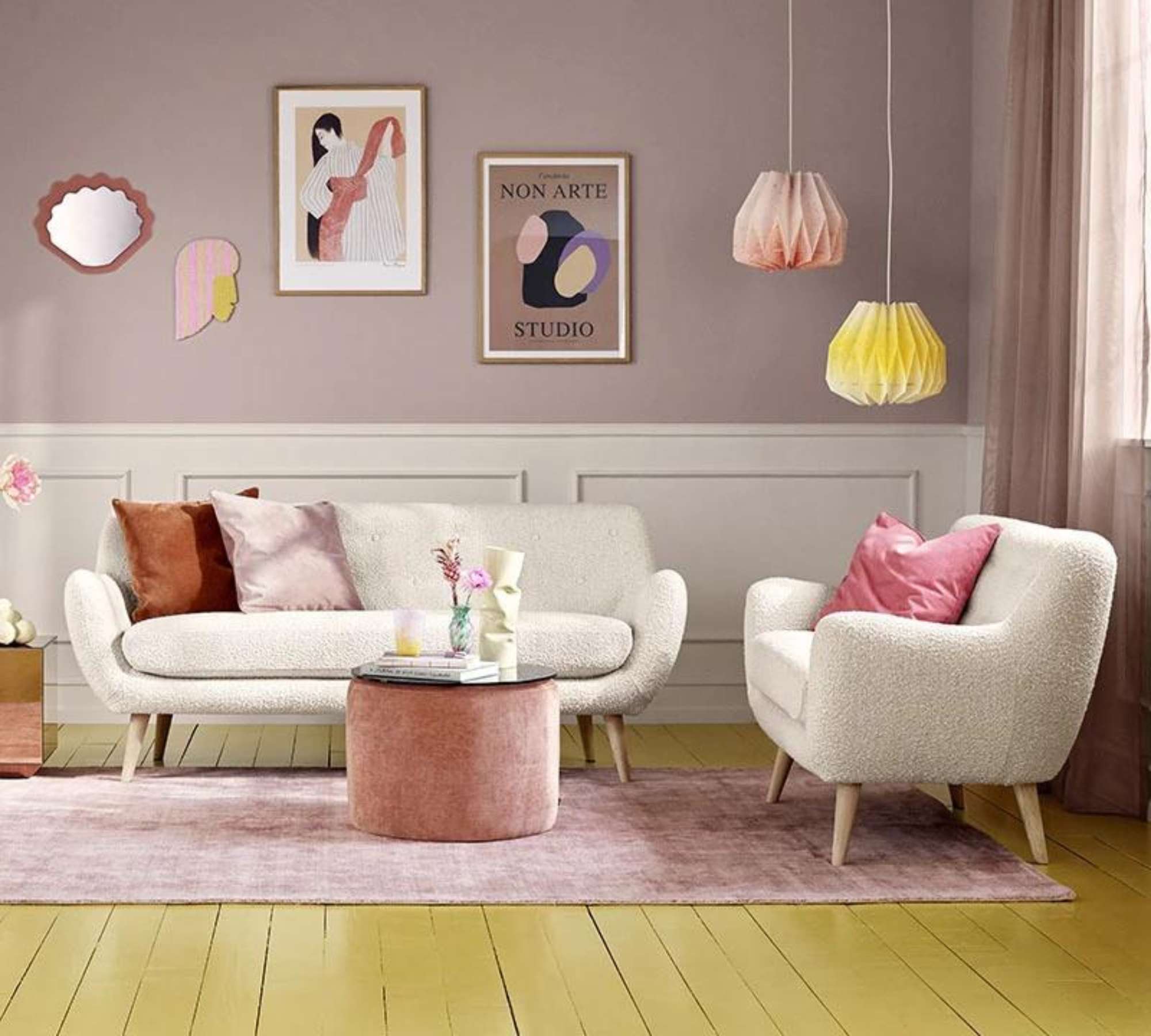 Herman Sofa 2-Sitzer Maya Cream