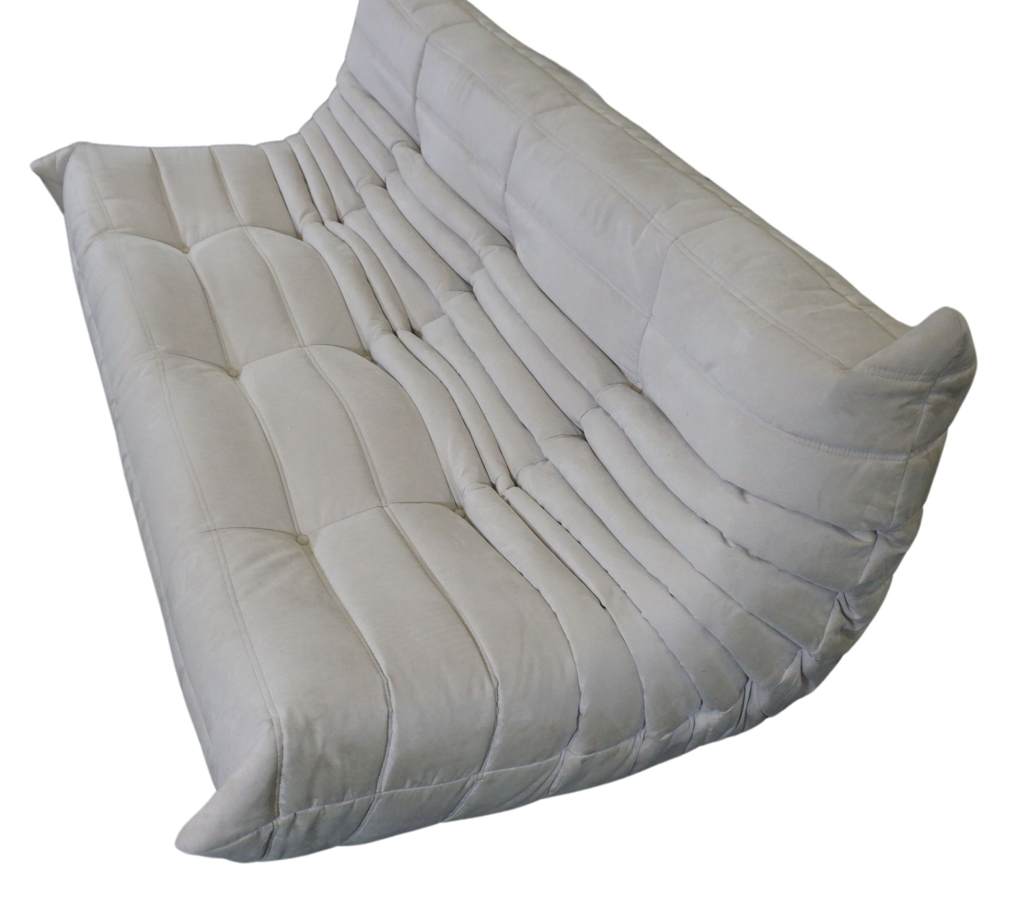 Togo Sofa 3-Sitzer Textil Hellgrau