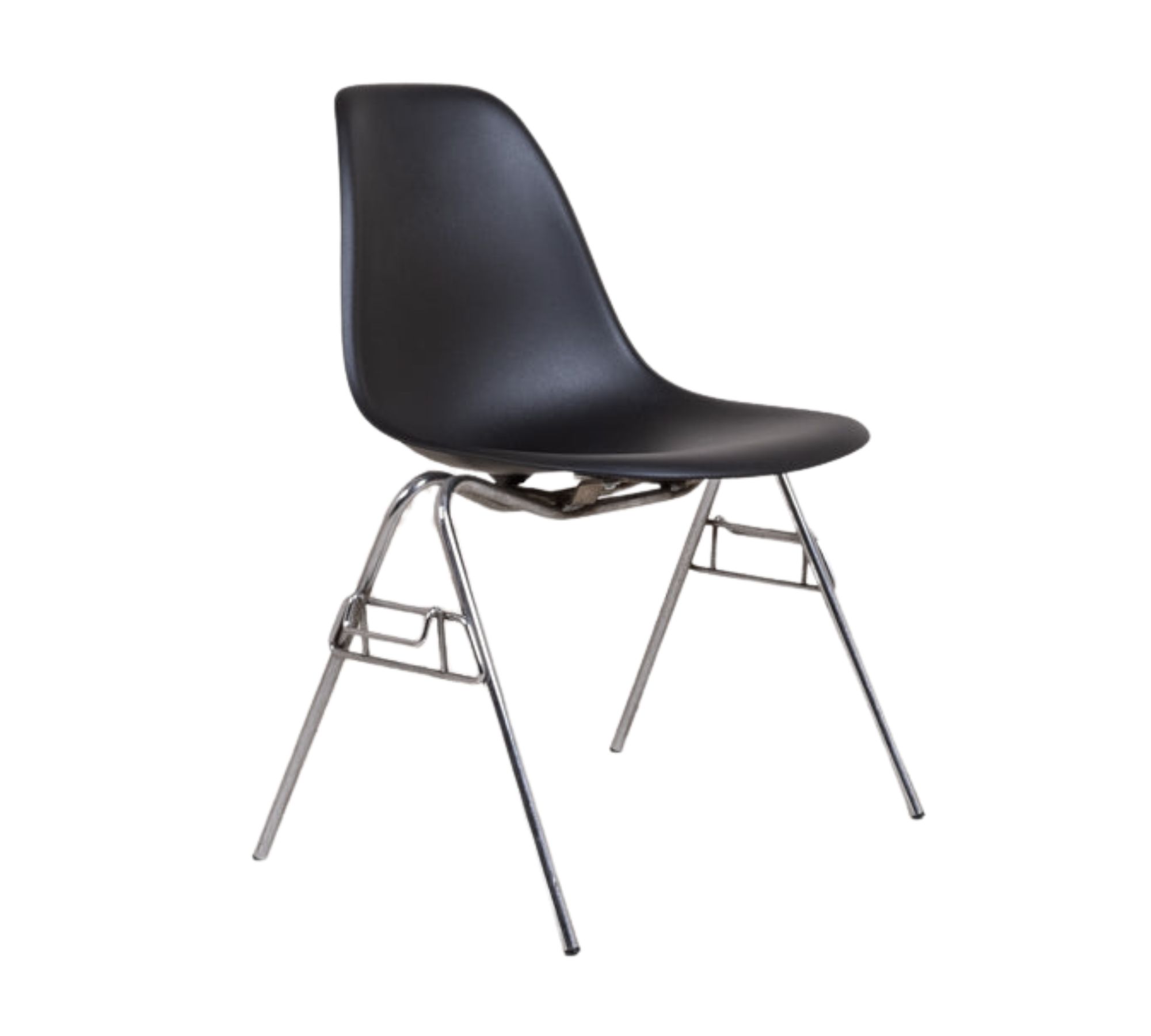 Eames DSS Plastic Side Chair Schwarz