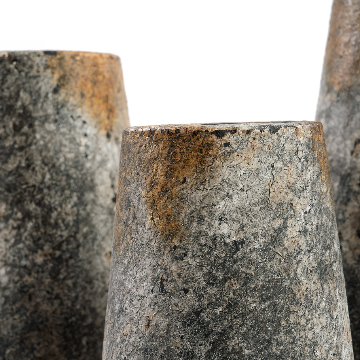 Spooky Vase Keramik Grau