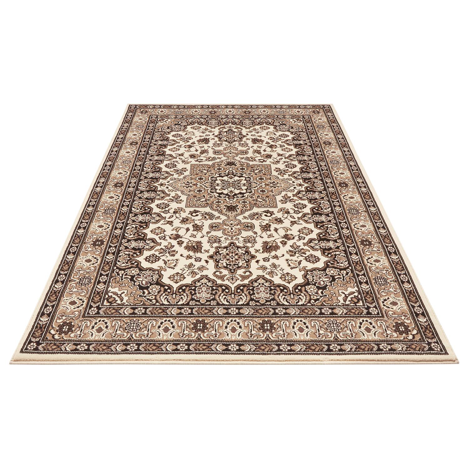 Kurzflorteppich Parun Täbriz Beige 80 x 150 cm