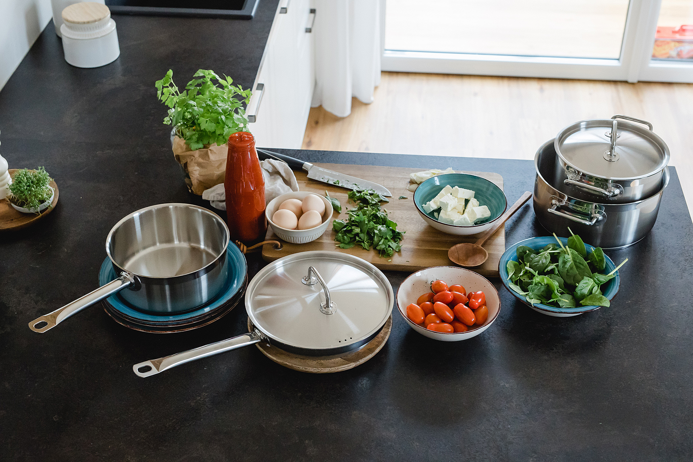 Radun Typ B Bratpfanne Edelstahl Silber