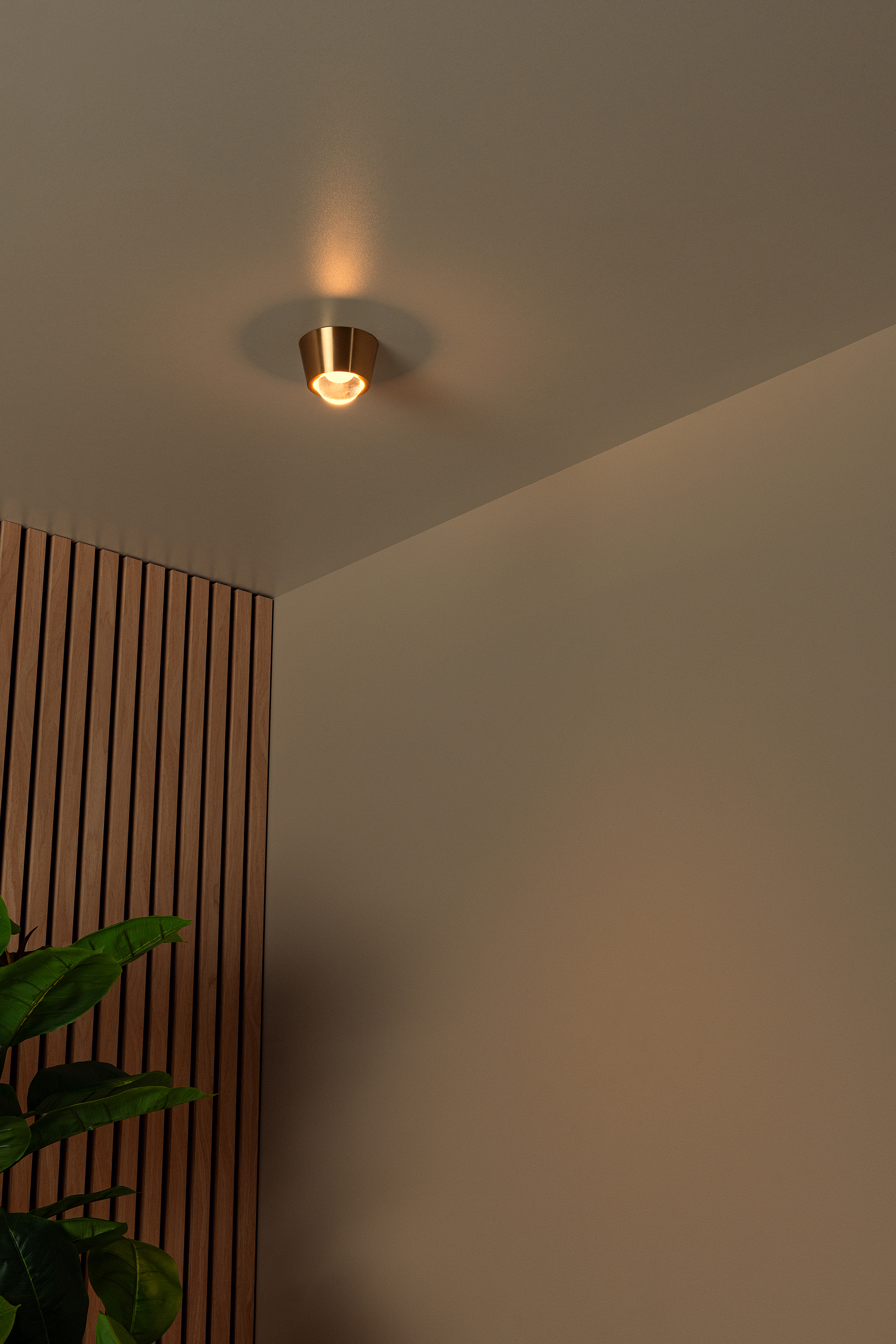 Rigon Ceiling Light Aluminium Gold