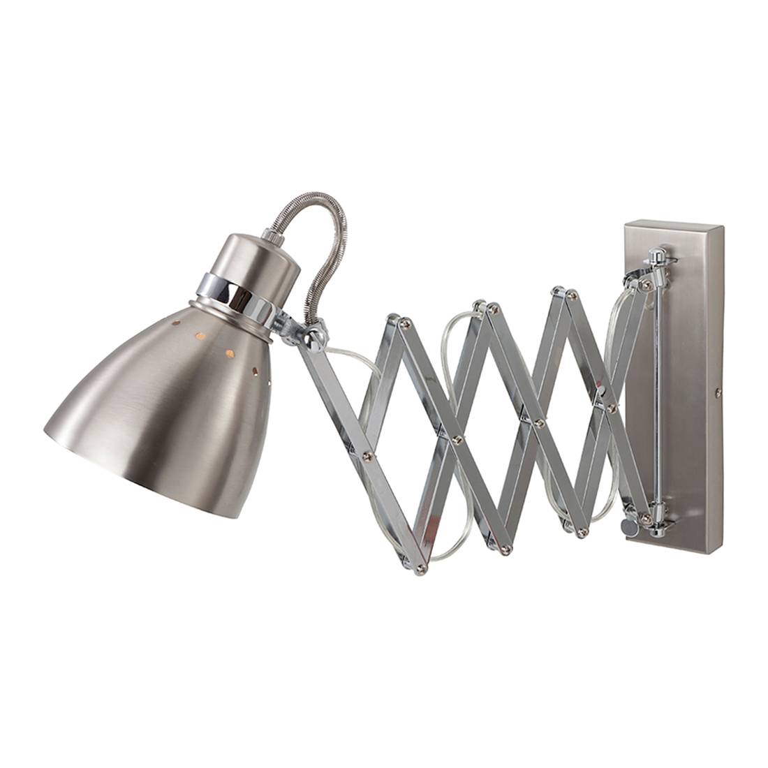 Spring Wandleuchte 1-flammig Nickel matt