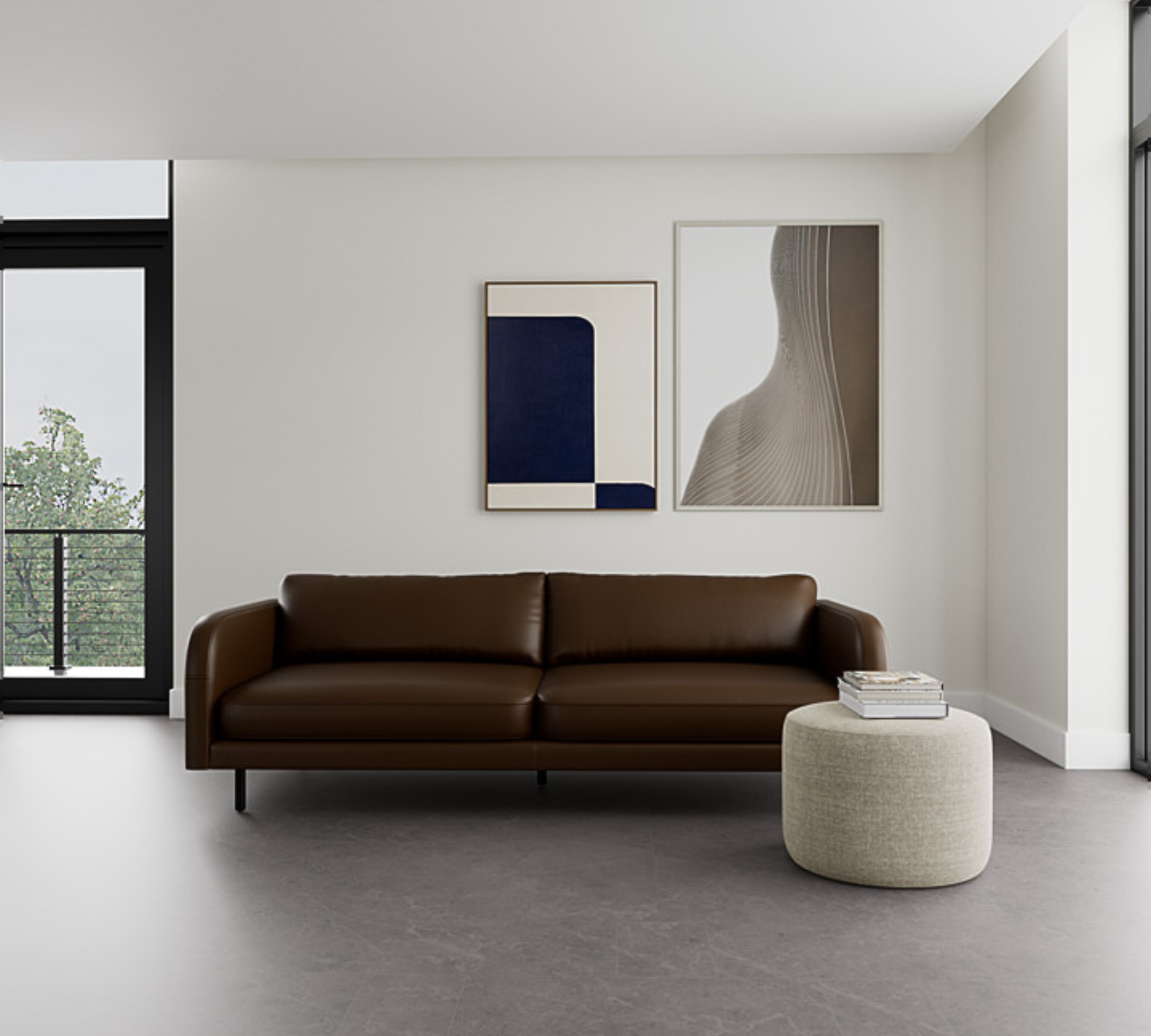 Julia Sofa 3-Sitzer Soffy Chocolate