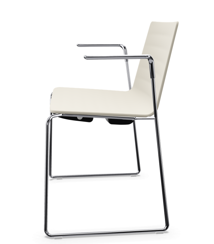 Flex Armlehnstuhl Aluminium Weiß