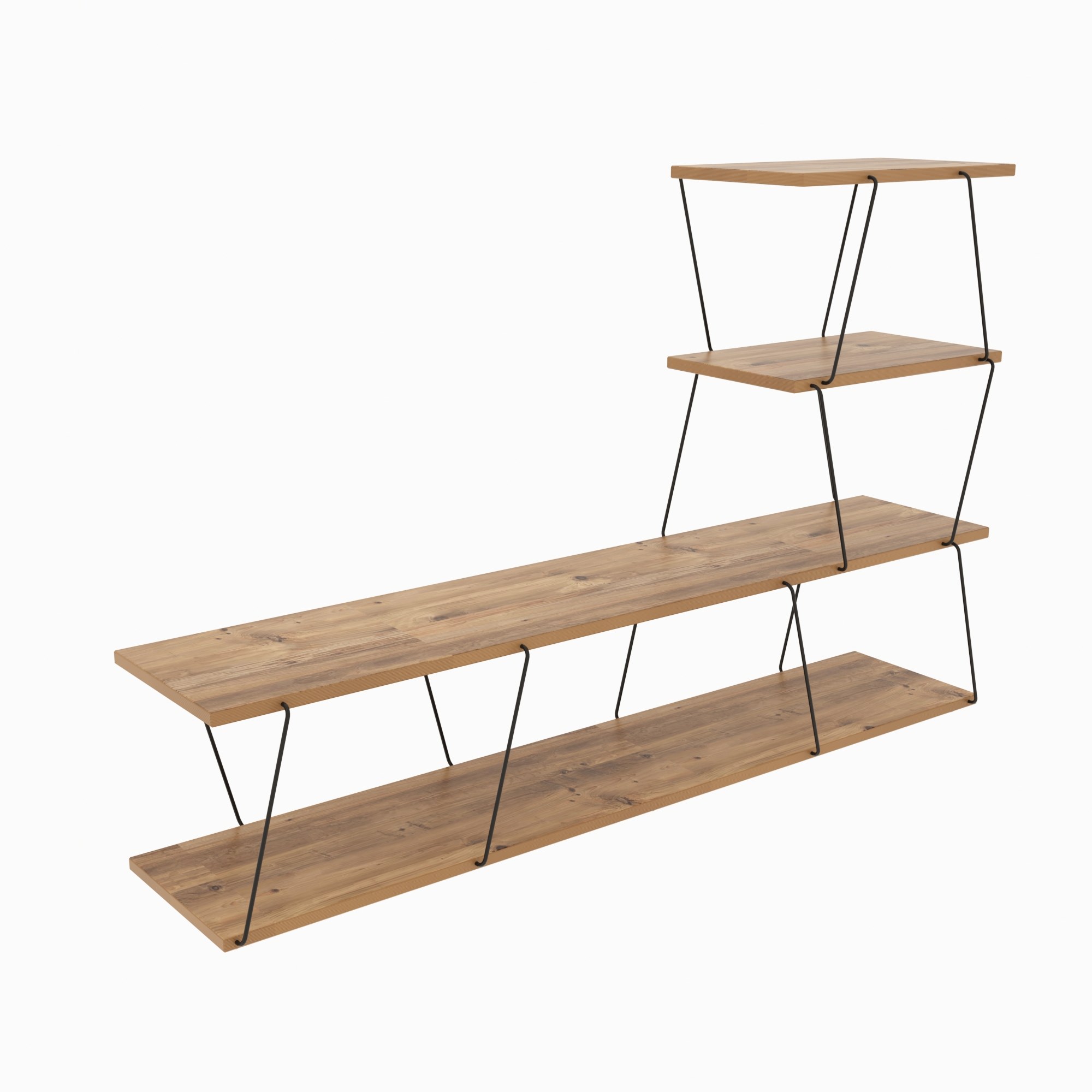 Basak Wohnzimmermöbel-Set Holzfurnier Schwarz
