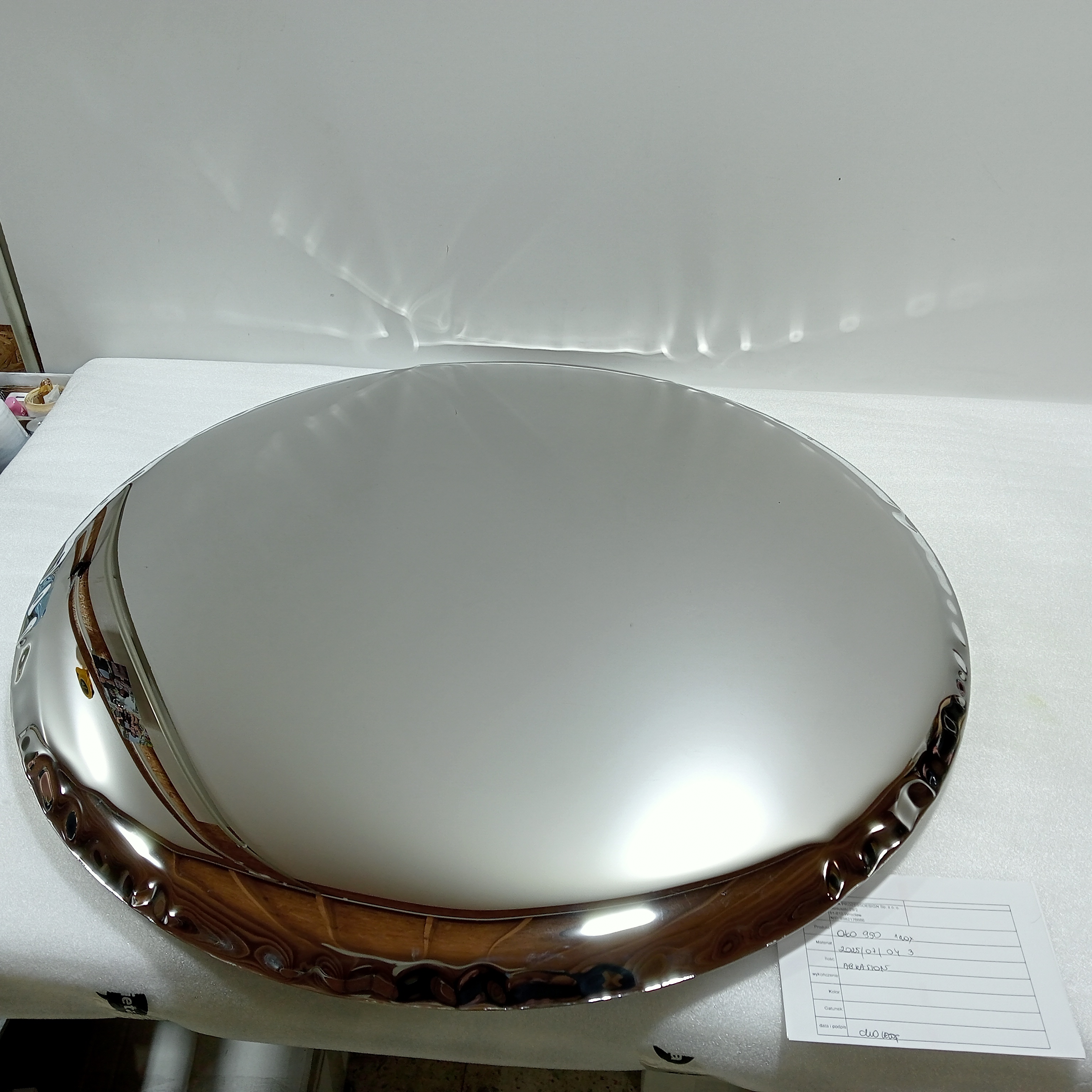 OKO Spiegel 950 Edelstahl Inox Poliert Silber