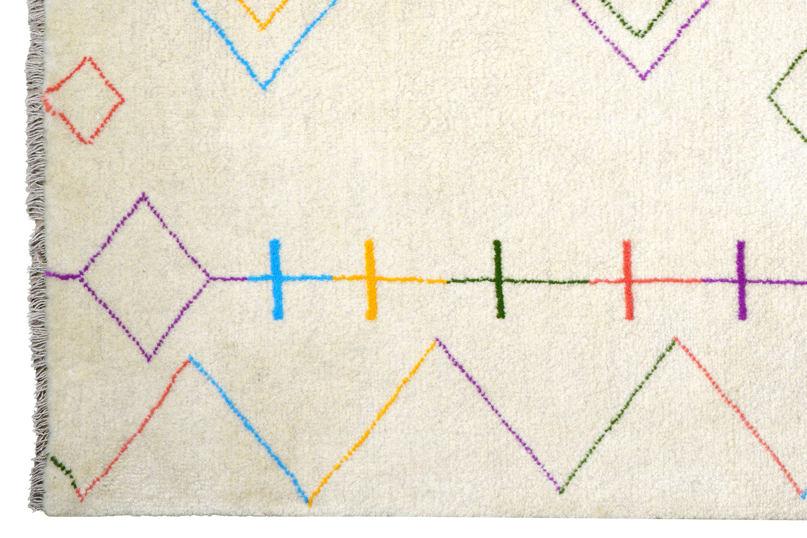 Gabbeh Basi Rug Cream-colored