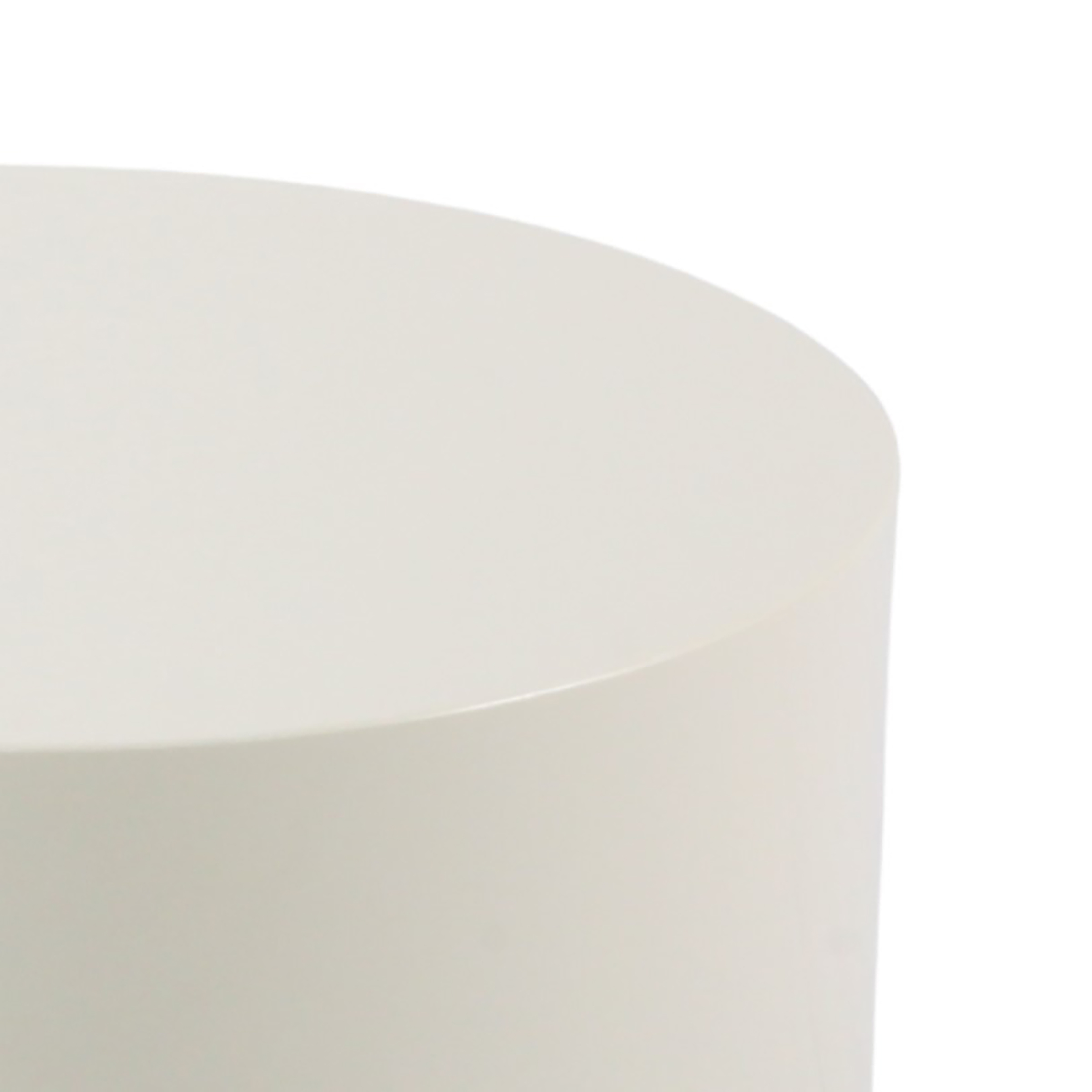 2x Beistelltisch Elipse Rund Hochglanz Beige