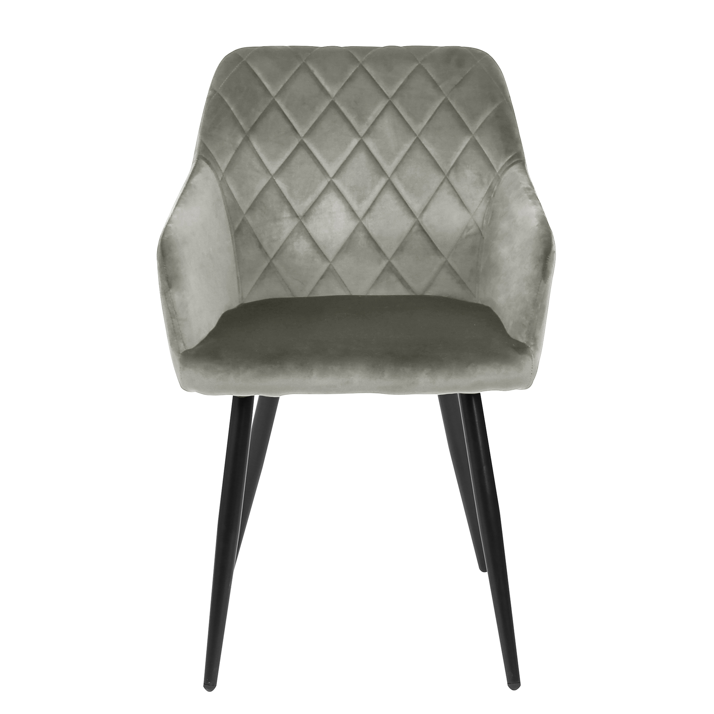 Omure Armlehnenstuhl 2er-Set Grau