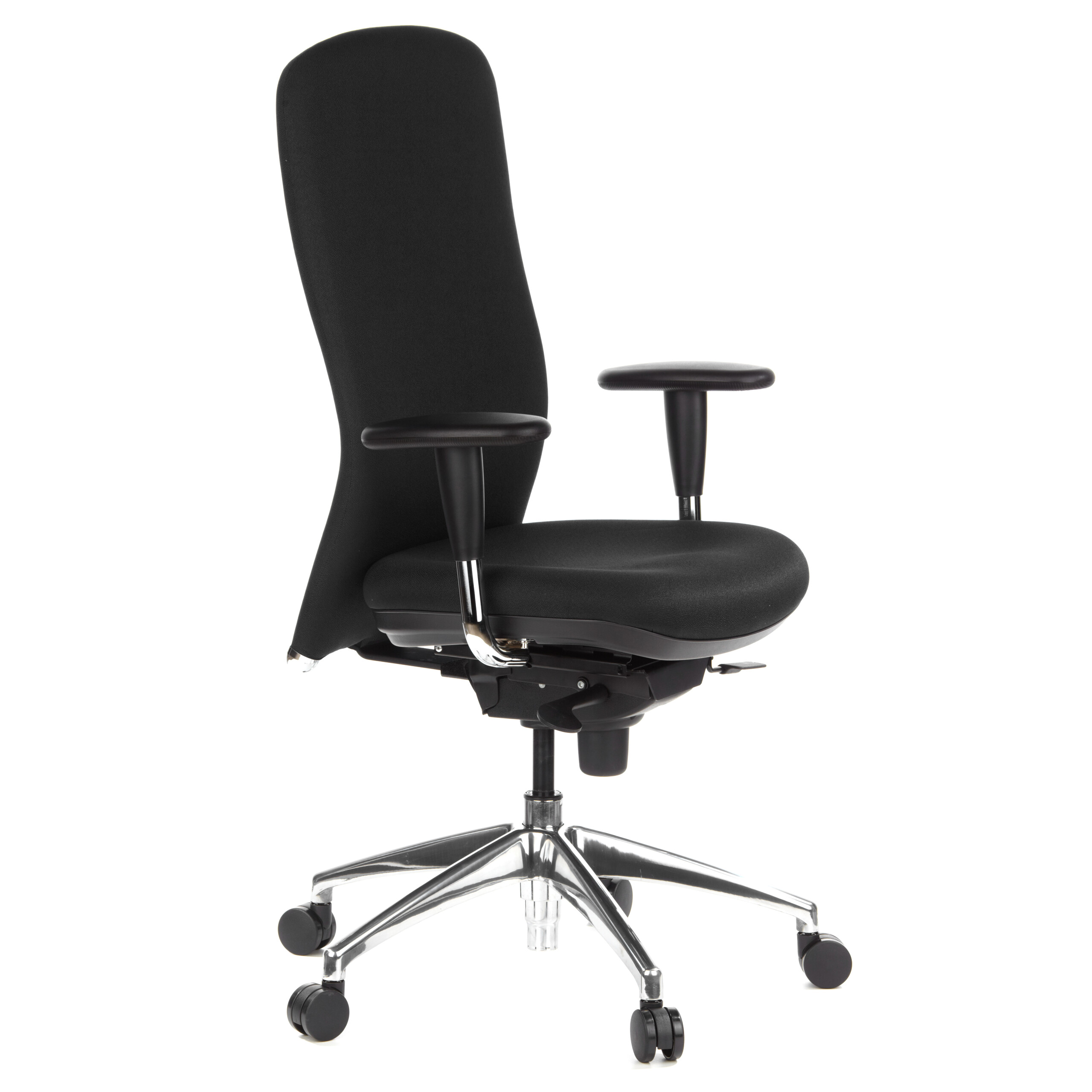 HIGH-TEC Bürostuhl Stoff Schwarz