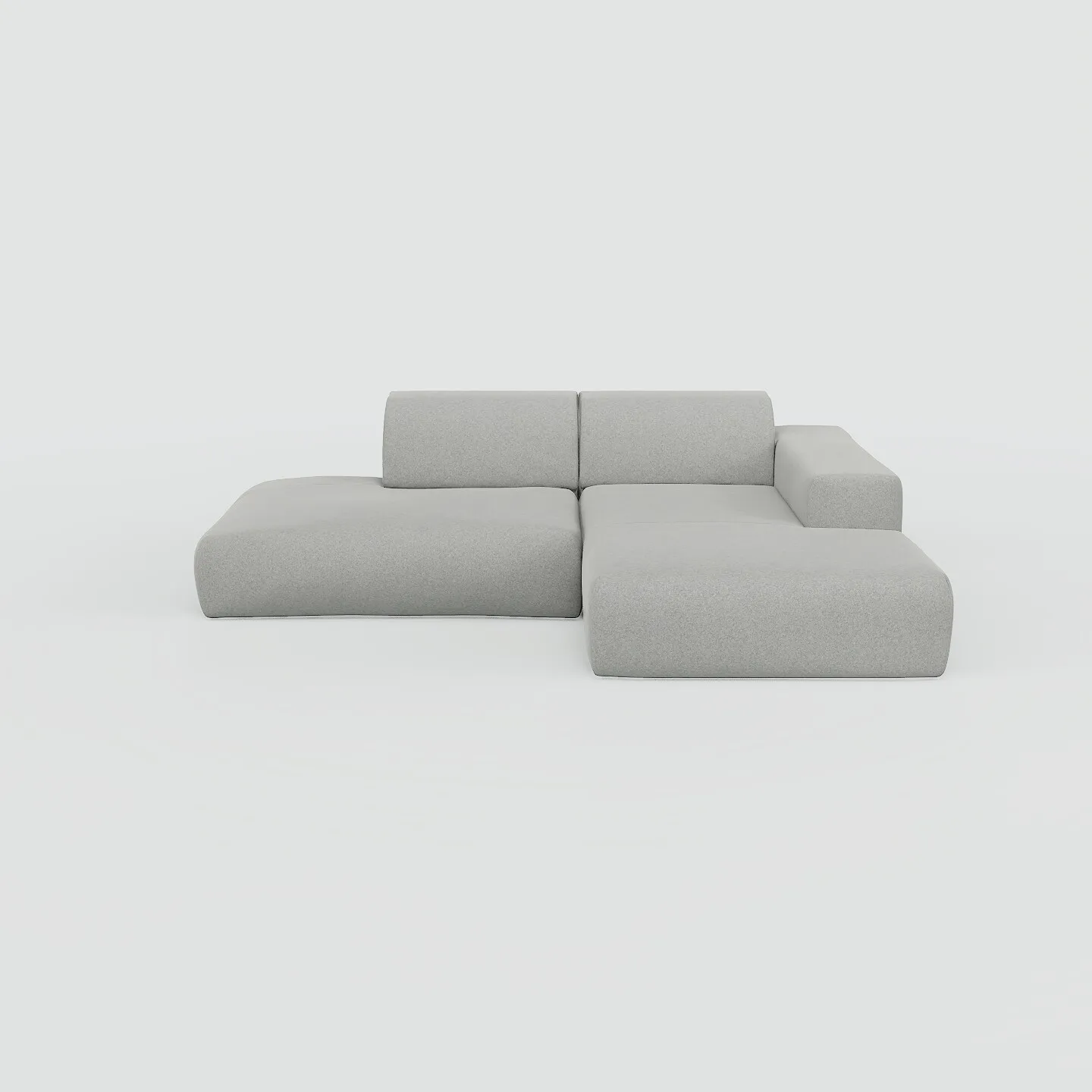 Pyllow Sofa Vegane Wolle Lichtgrau