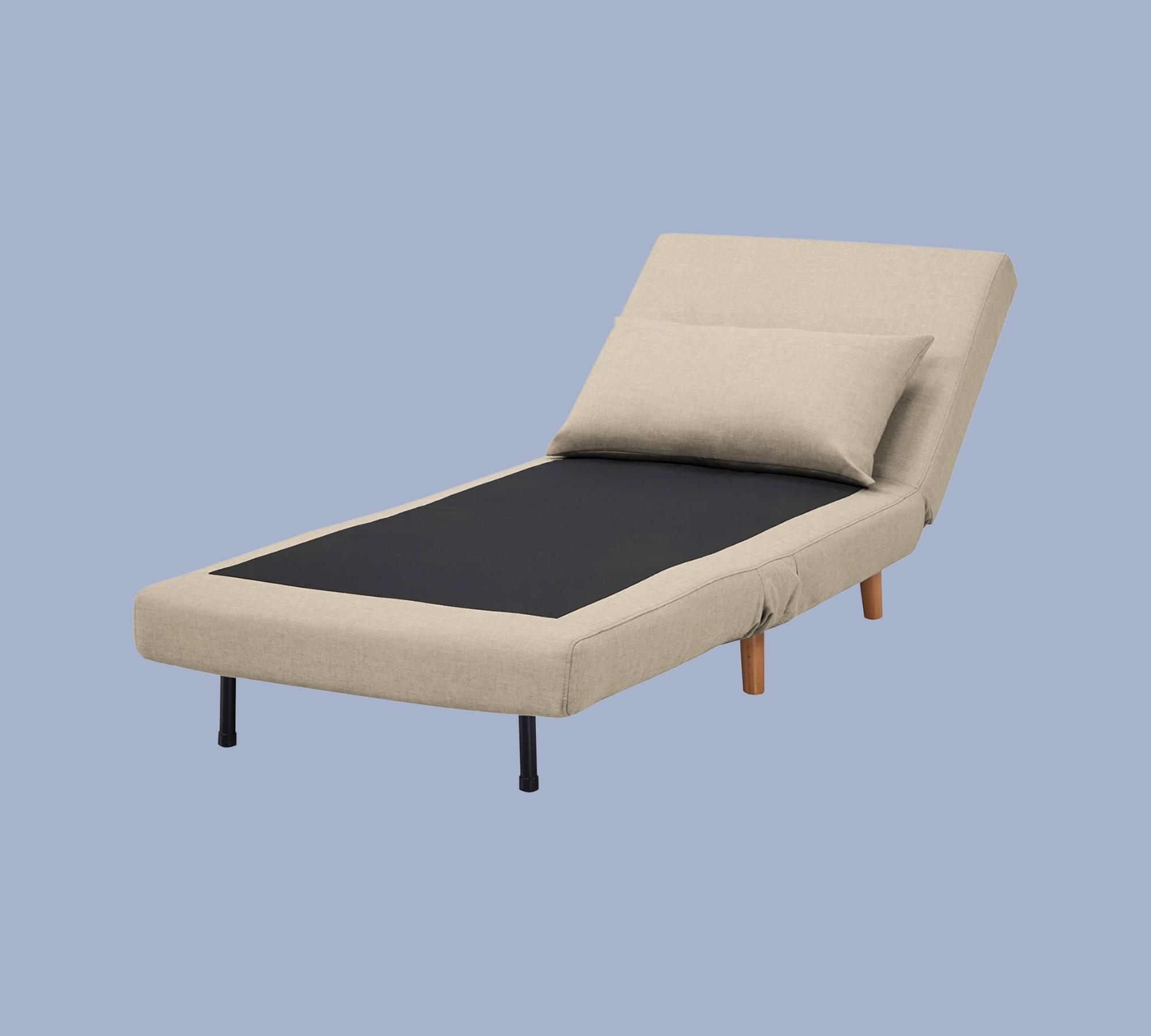 Schlafsessel Webstoff Beige