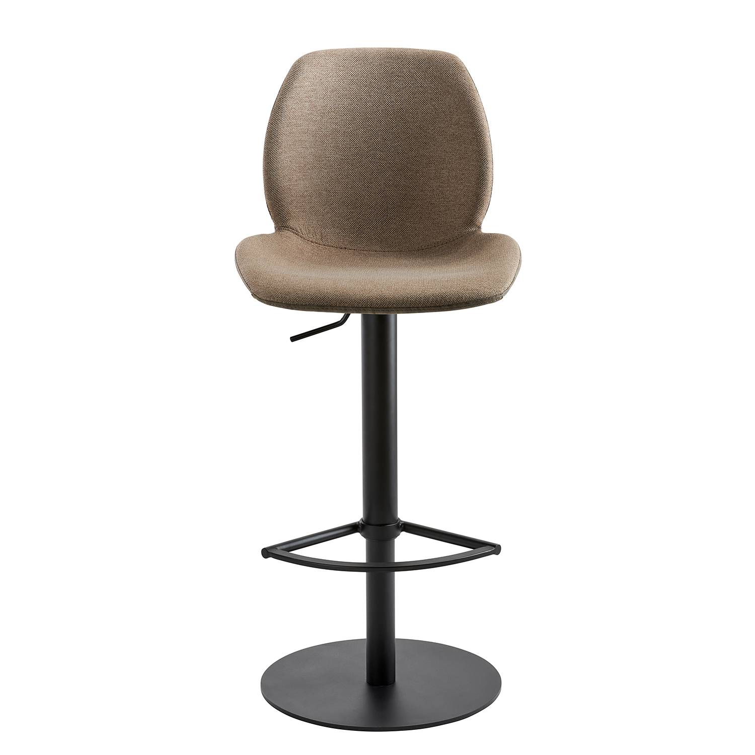 Bar stool myMARCO Flat weave Faux leather Steel Beige