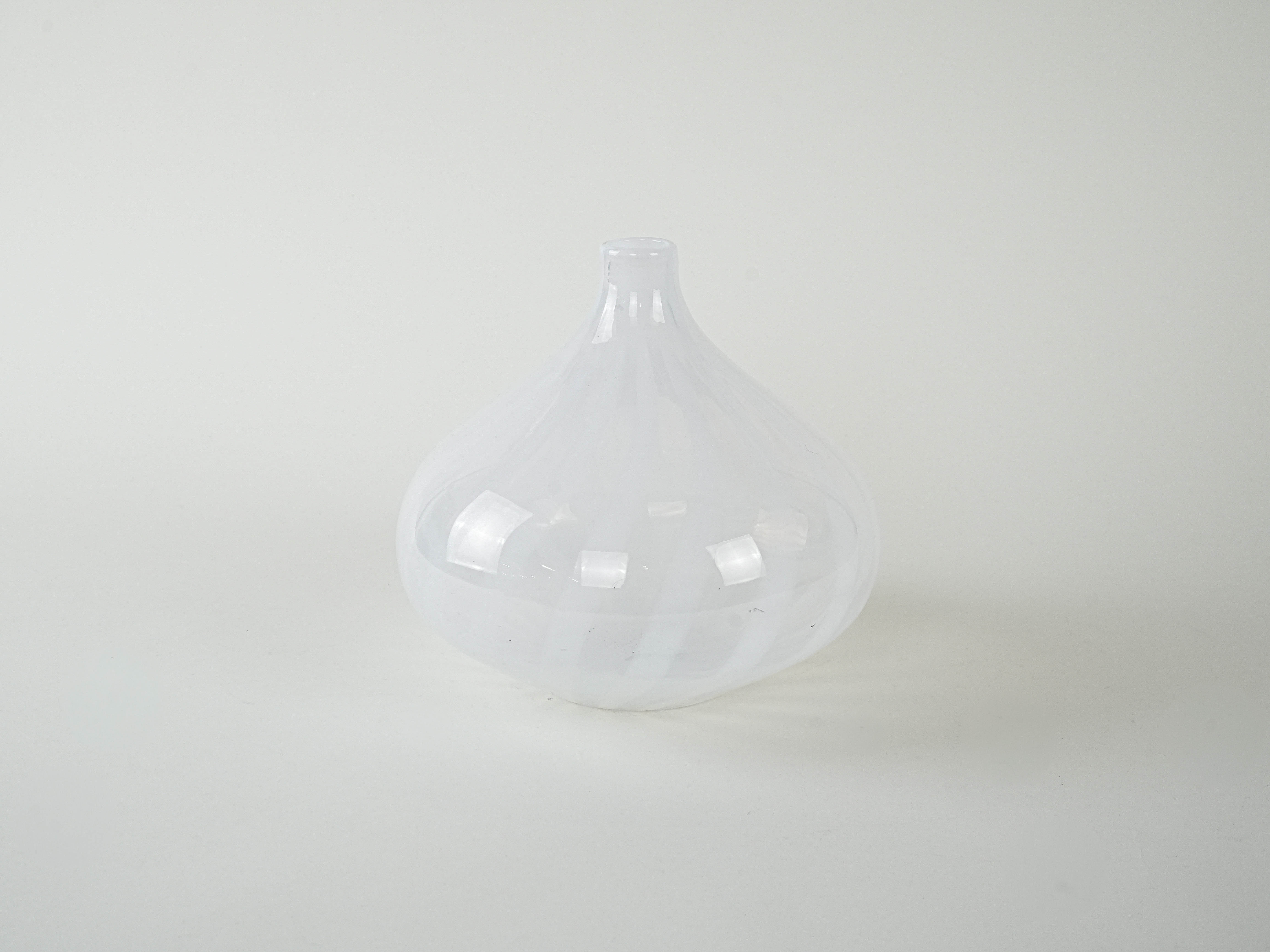 Glass vase White 1960s
