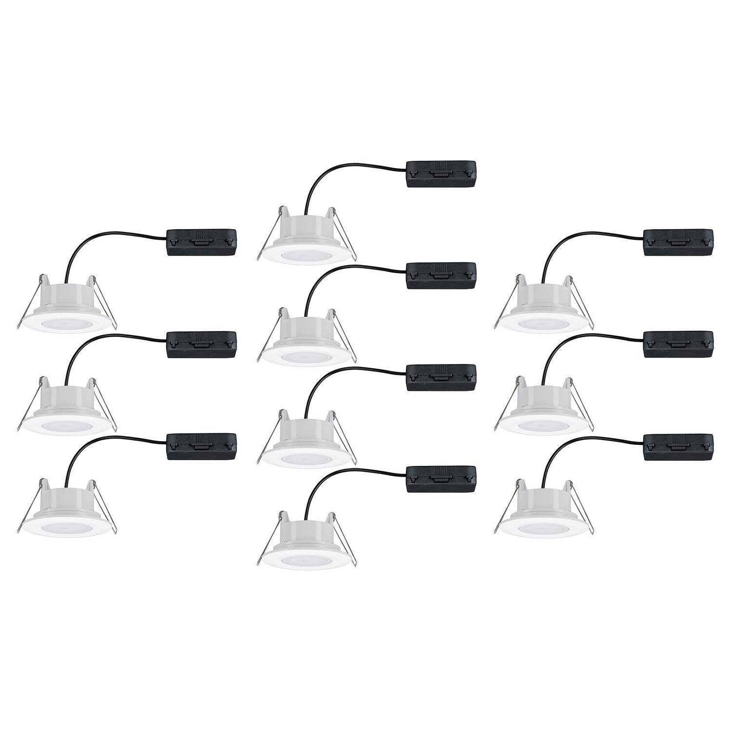 LED-Einbauleuchte Calla V Acrylglas 10-flammig