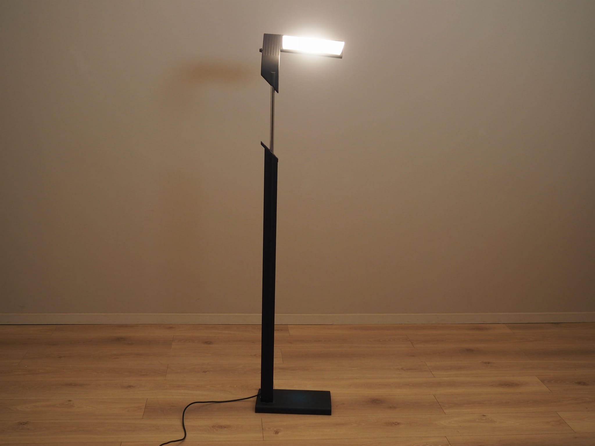 Floor lamp metal glass 1990s