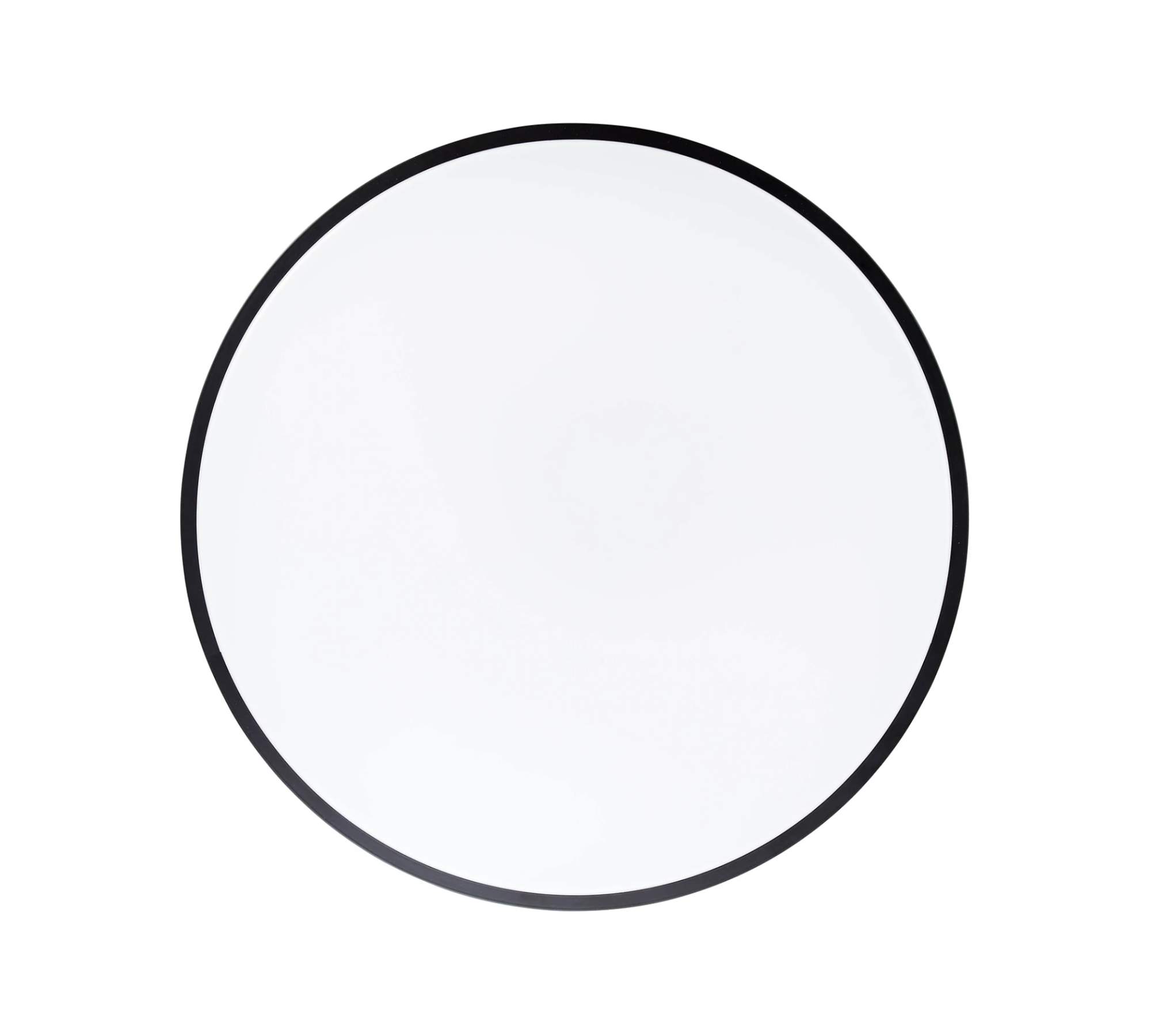 LED Ceiling Light Round Steel Black