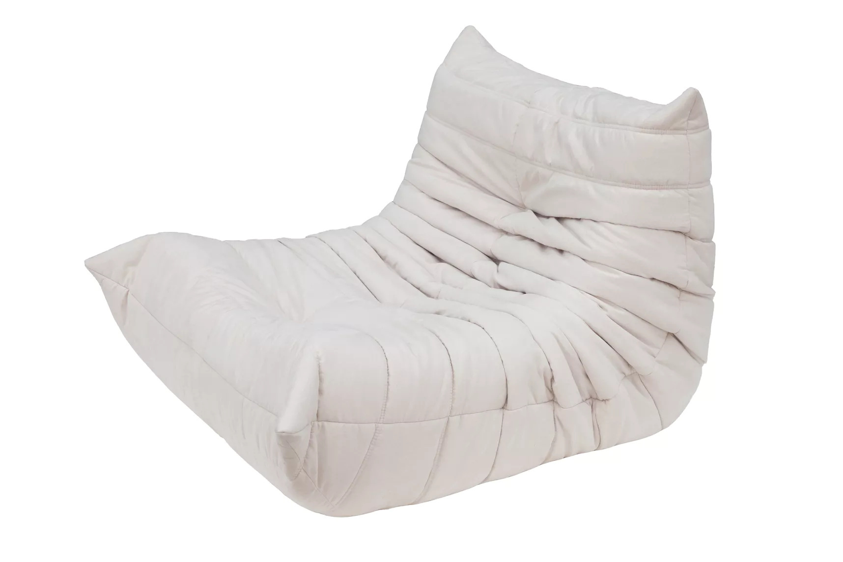 Togo Set Lounge 3 pezzi Tessuto Off-White