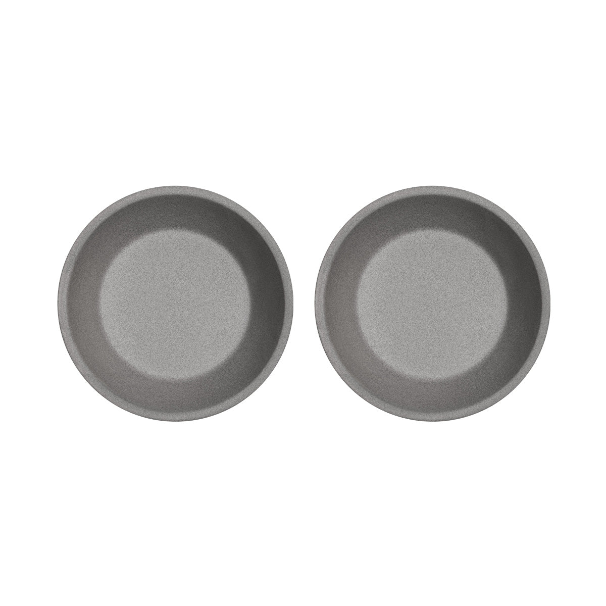 2x Yuka Teller Tief Stein Grau