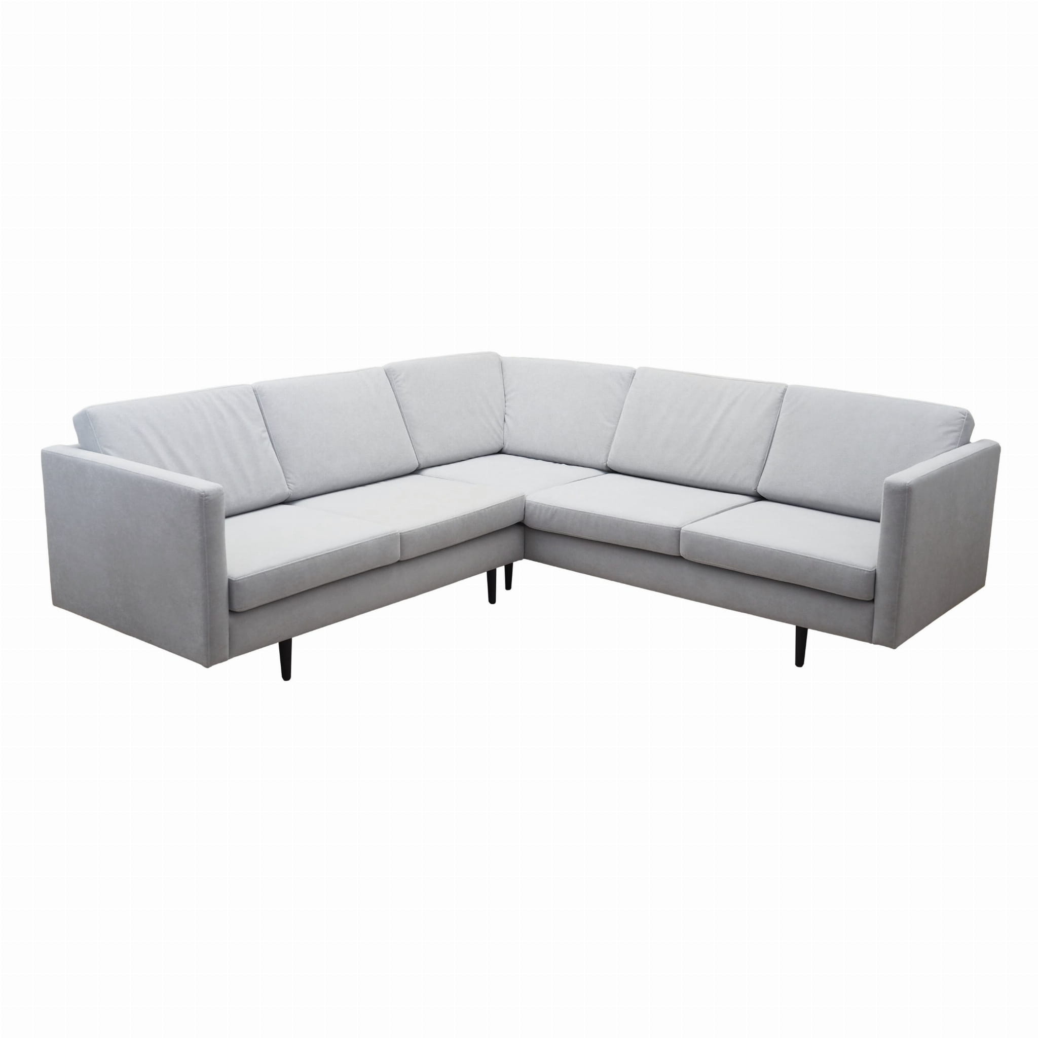 Corner sofa textile grey 1990s