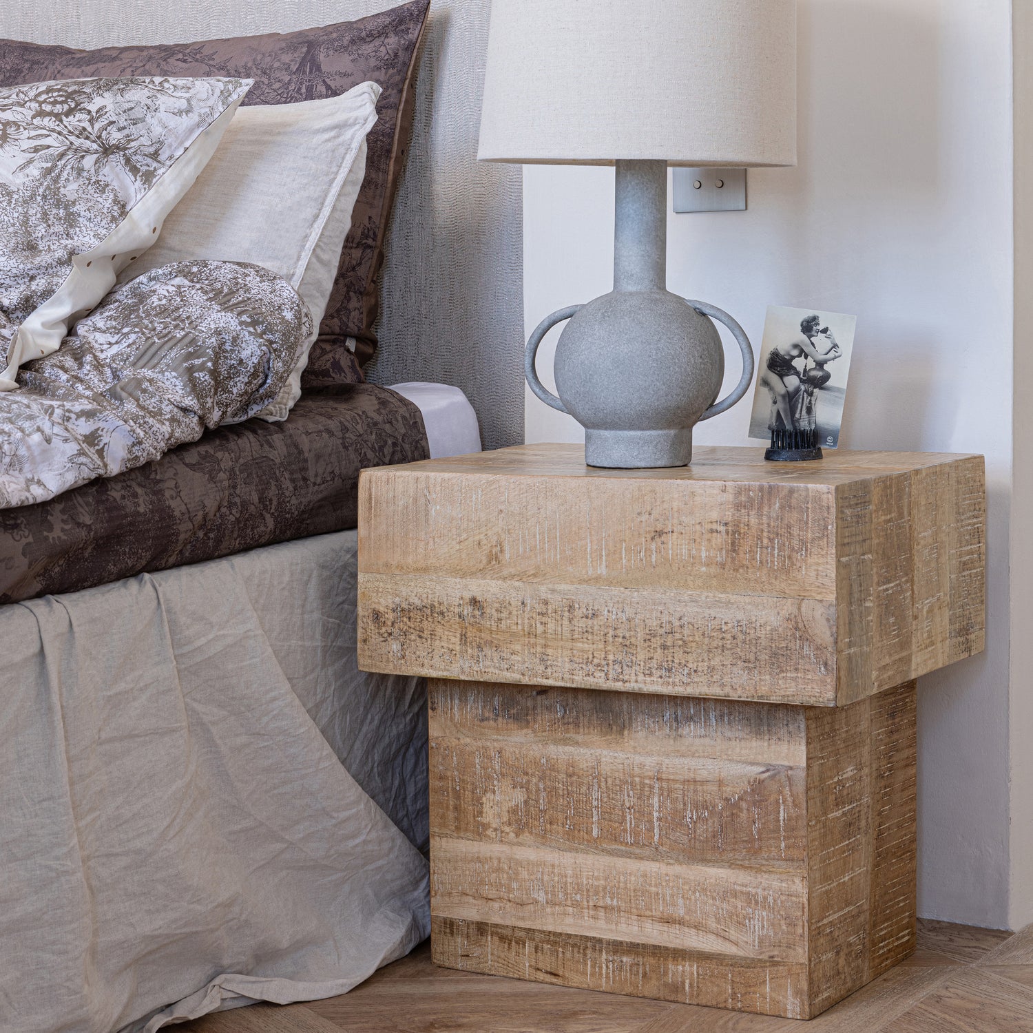 Balk Beistelltisch Holz Braun