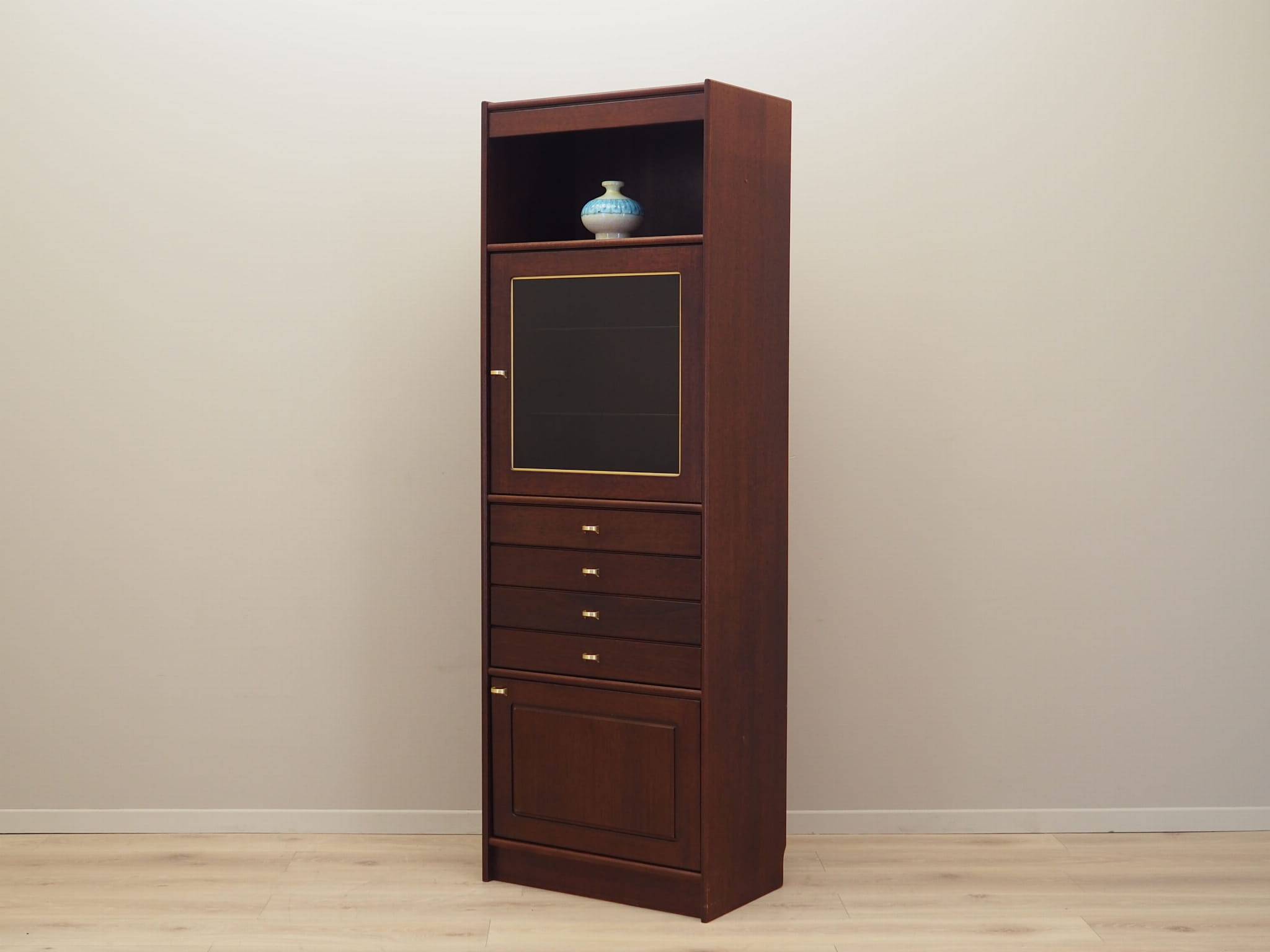 Schrank Mahogany Braun 1970er Jahre