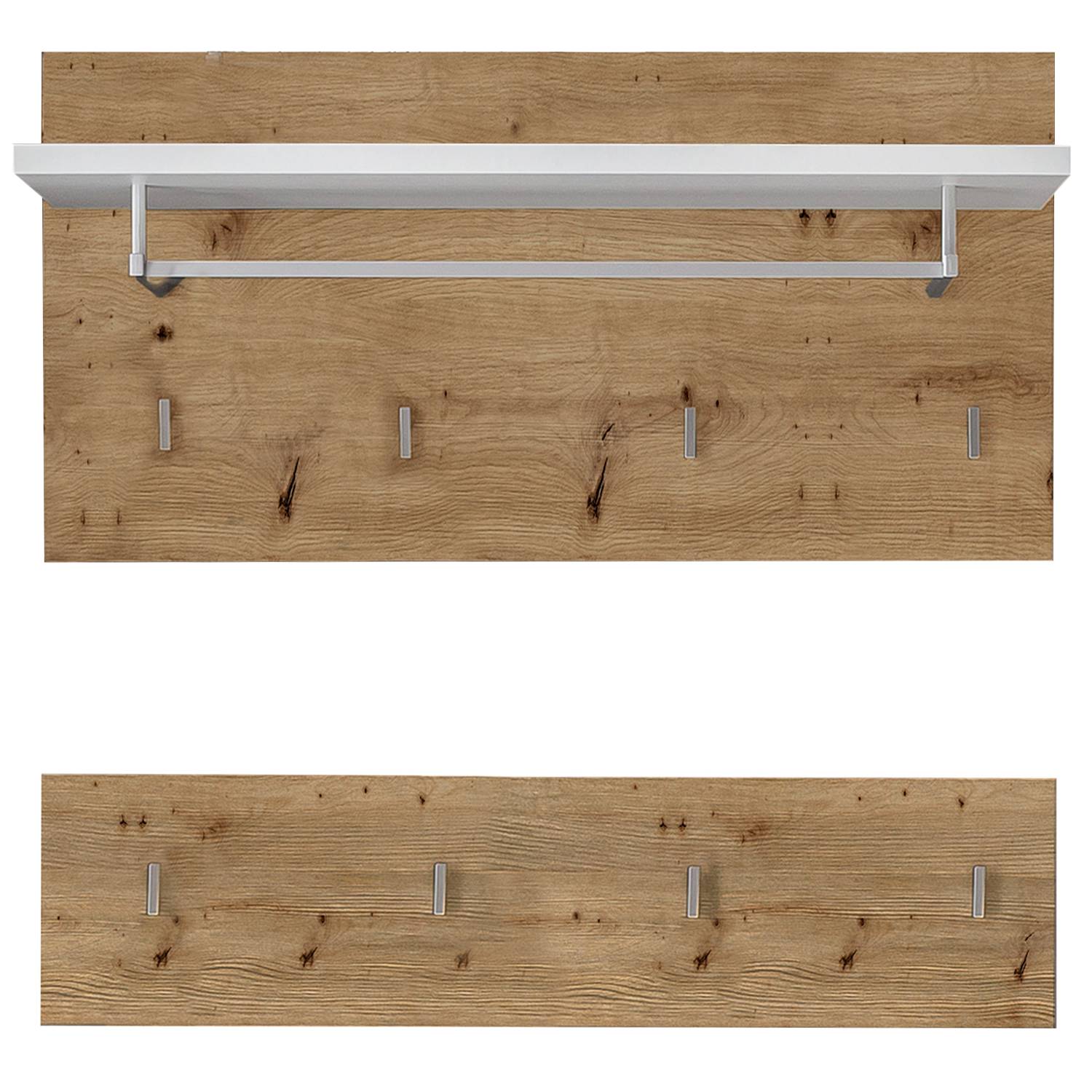 Wandgarderobe Liffre Braun