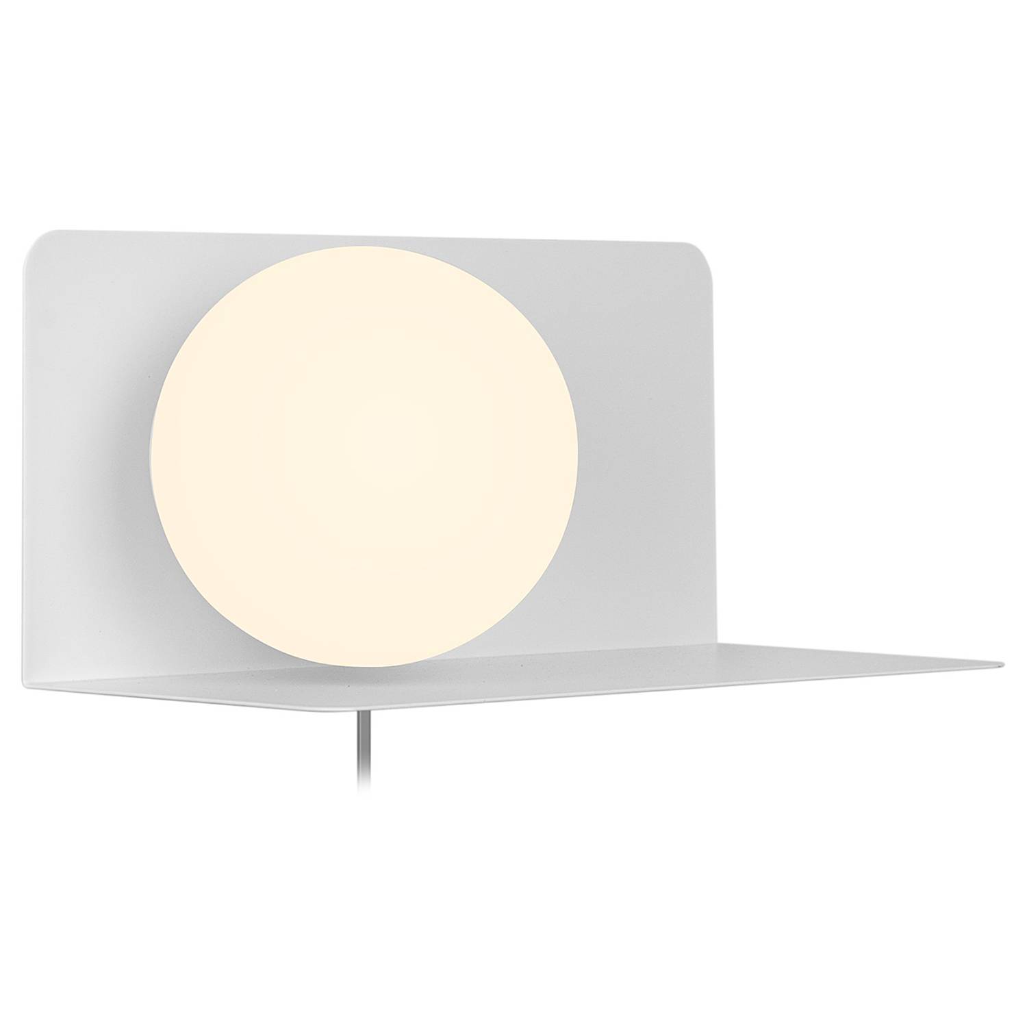 1-Flammig Wandleuchte Lillibeth Aluminium Weiß