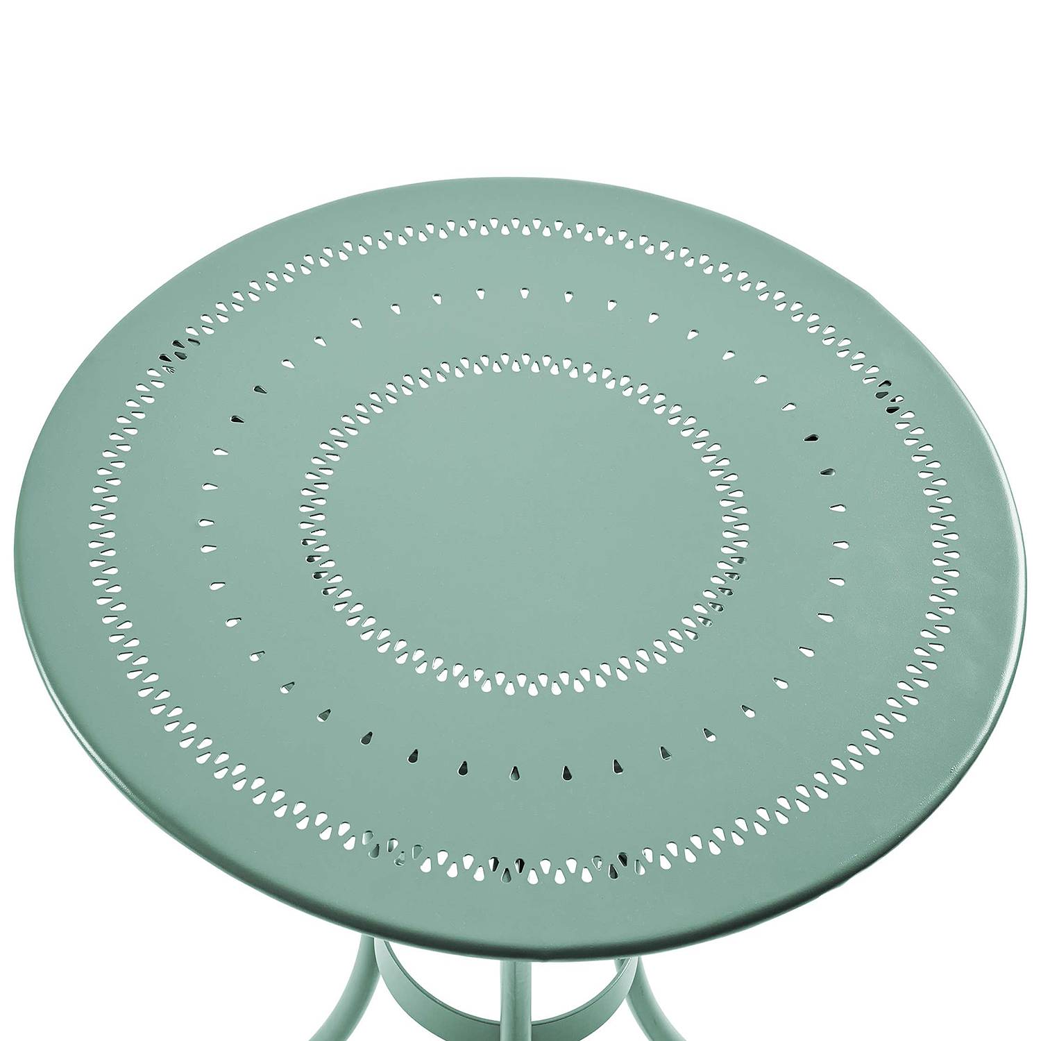 CENTURY Gartentisch Eisen Grün 58cm