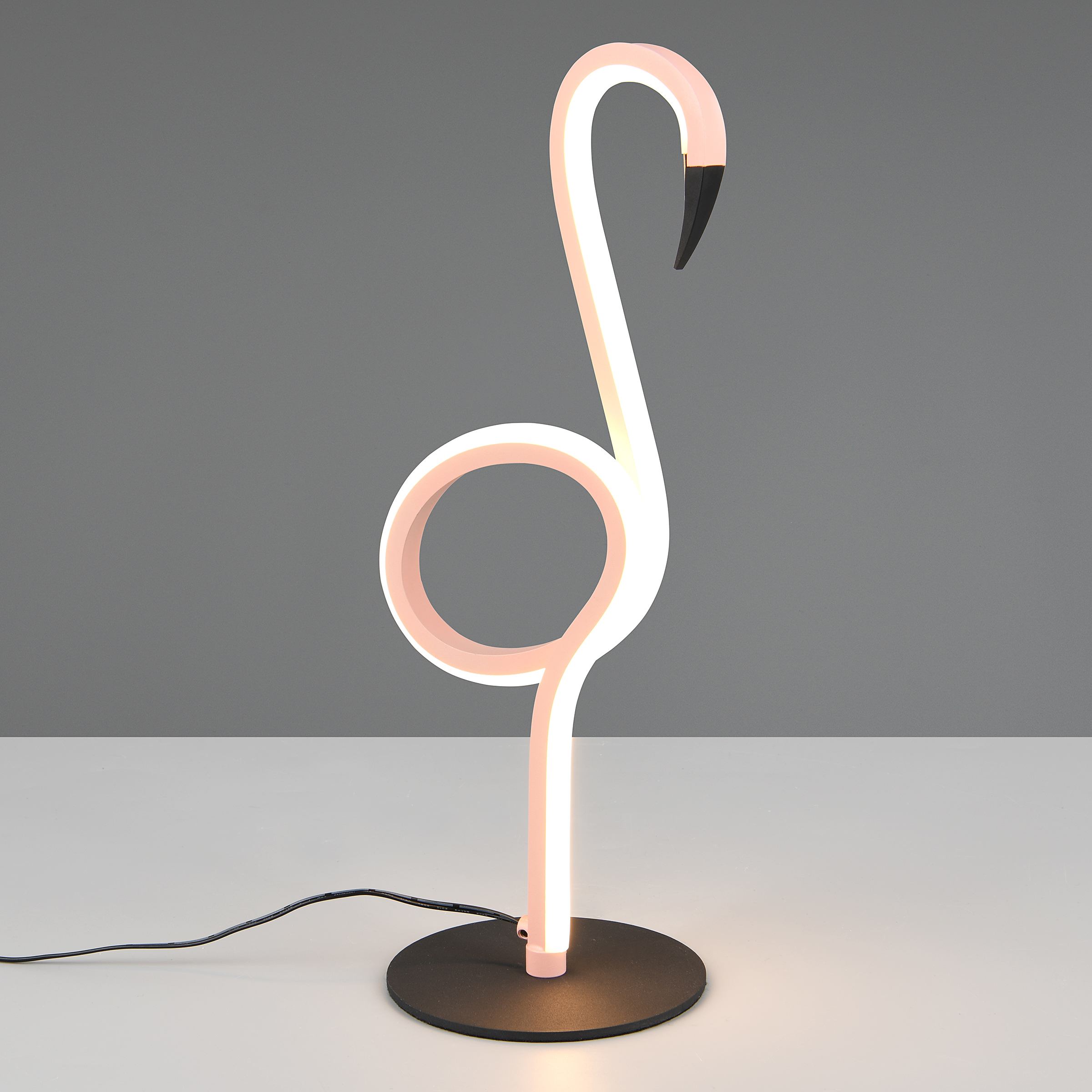 Ingo LED-Tischleuchte Silikon Eisen Rosa